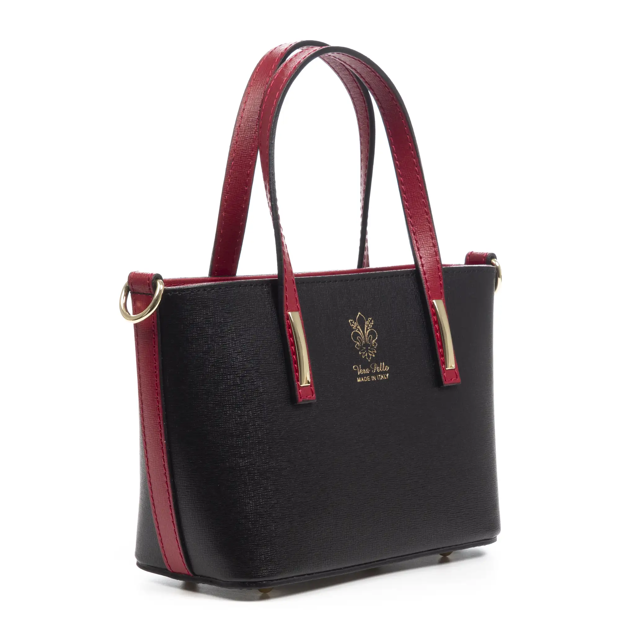 Argenta bolso tote compacto mujer. Piel auténtica Saffiano.