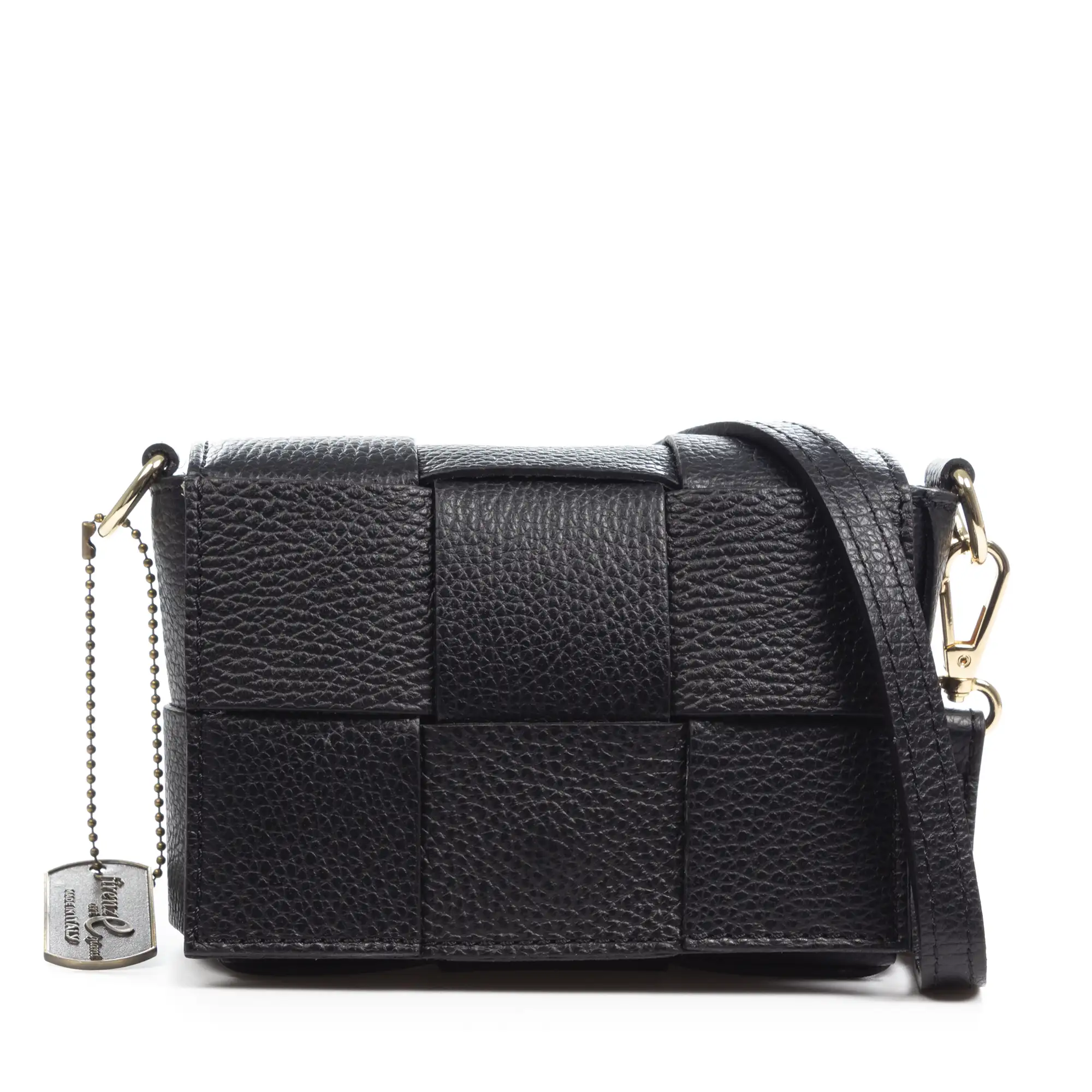 Arguello mini bolso bandolera mujer. Piel auténtica Dollaro entrelazado.