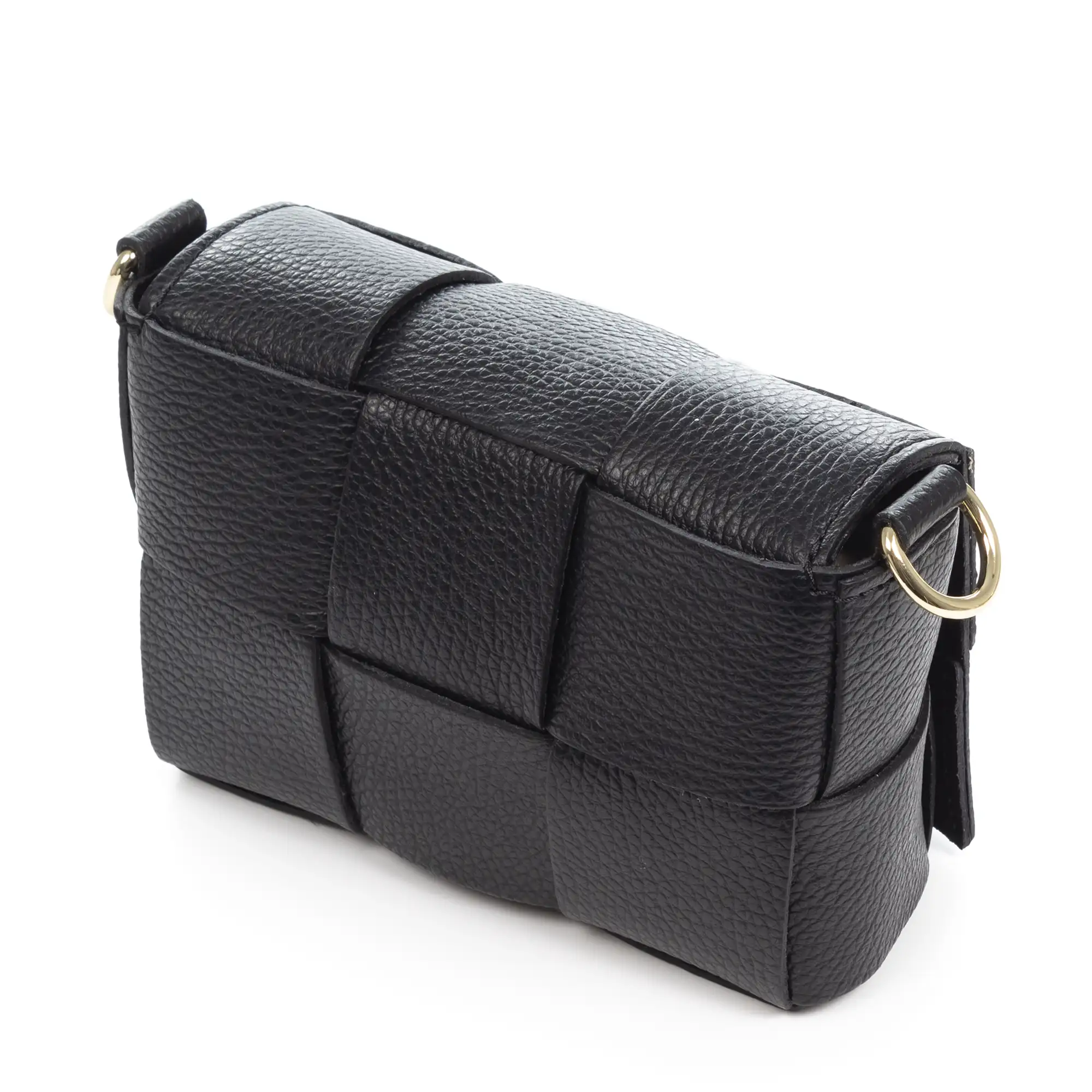 Arguello mini bolso bandolera mujer. Piel auténtica Dollaro entrelazado.