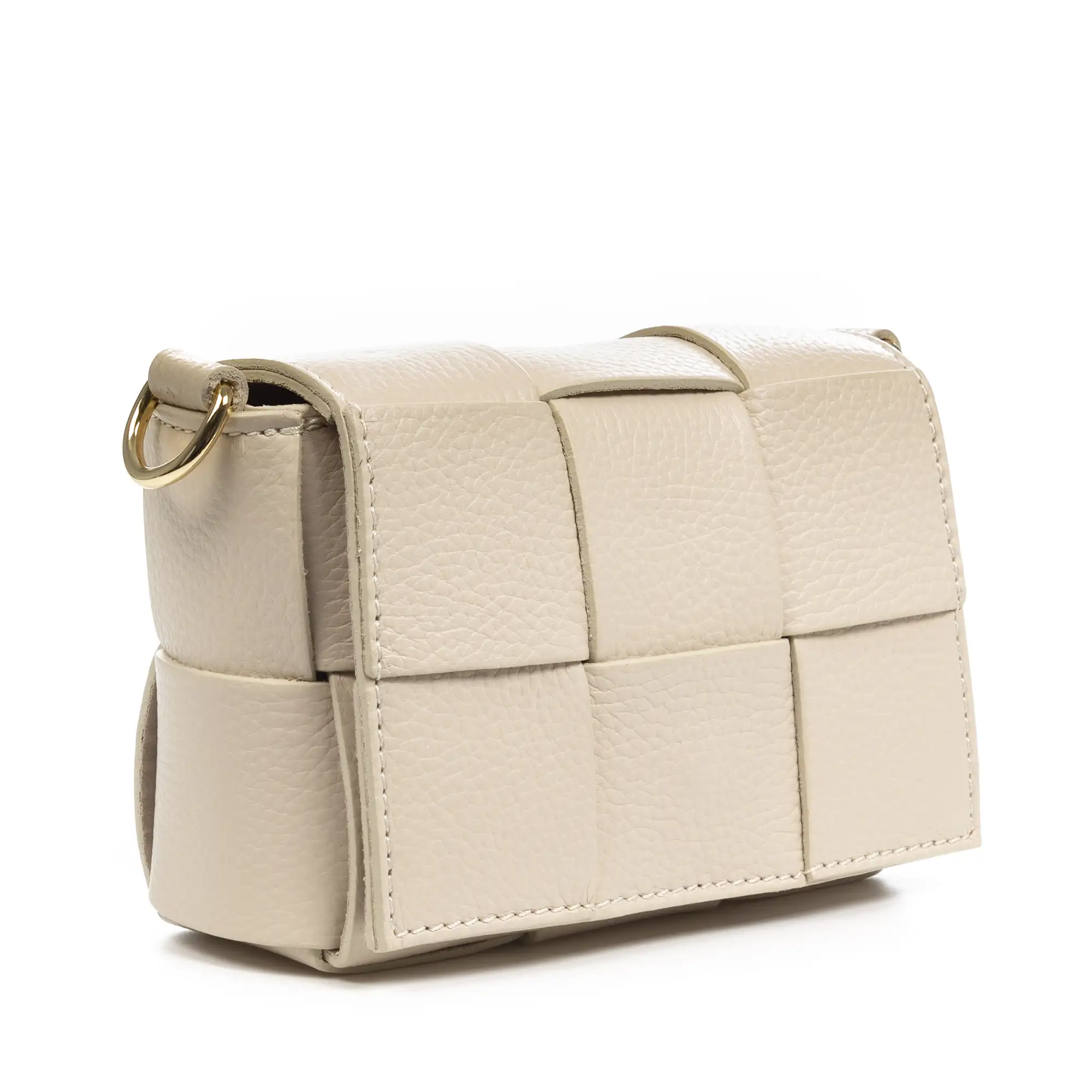 Arguello mini bolso bandolera mujer. Piel auténtica Dollaro entrelazado.