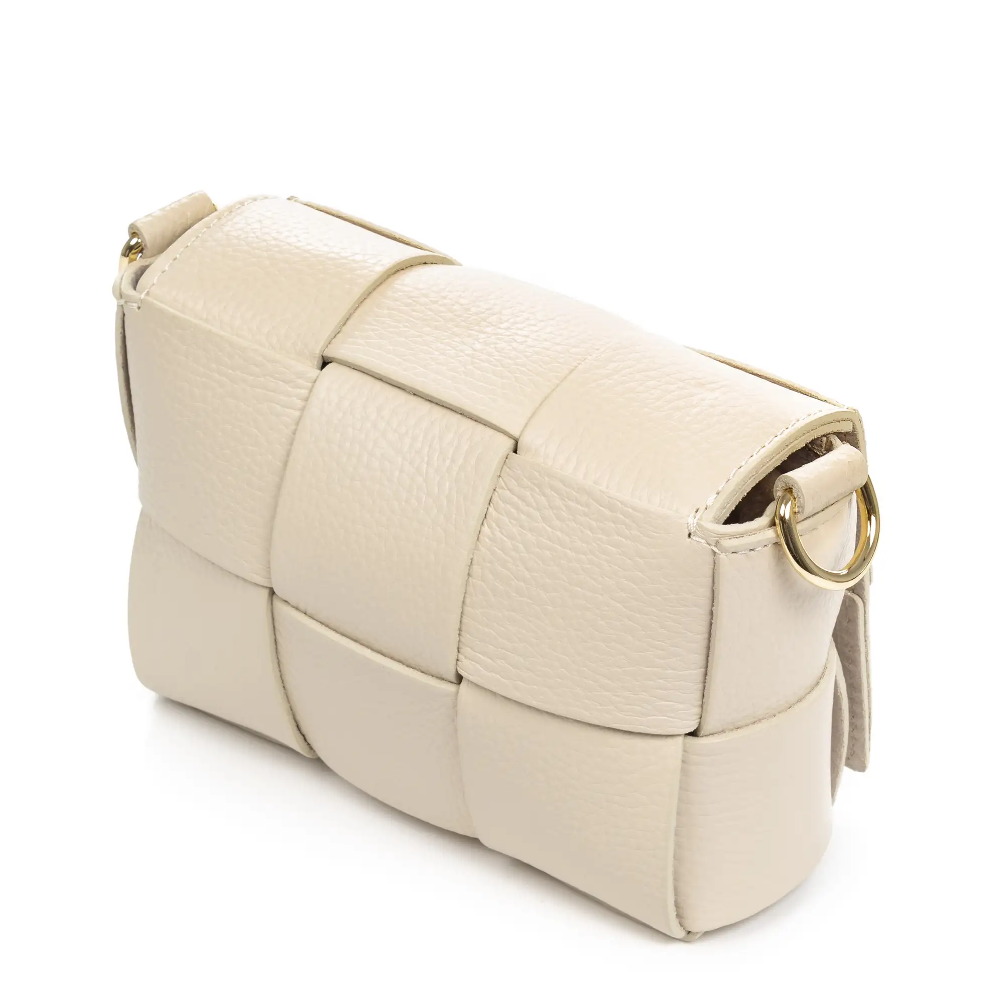 Arguello mini bolso bandolera mujer. Piel auténtica Dollaro entrelazado.