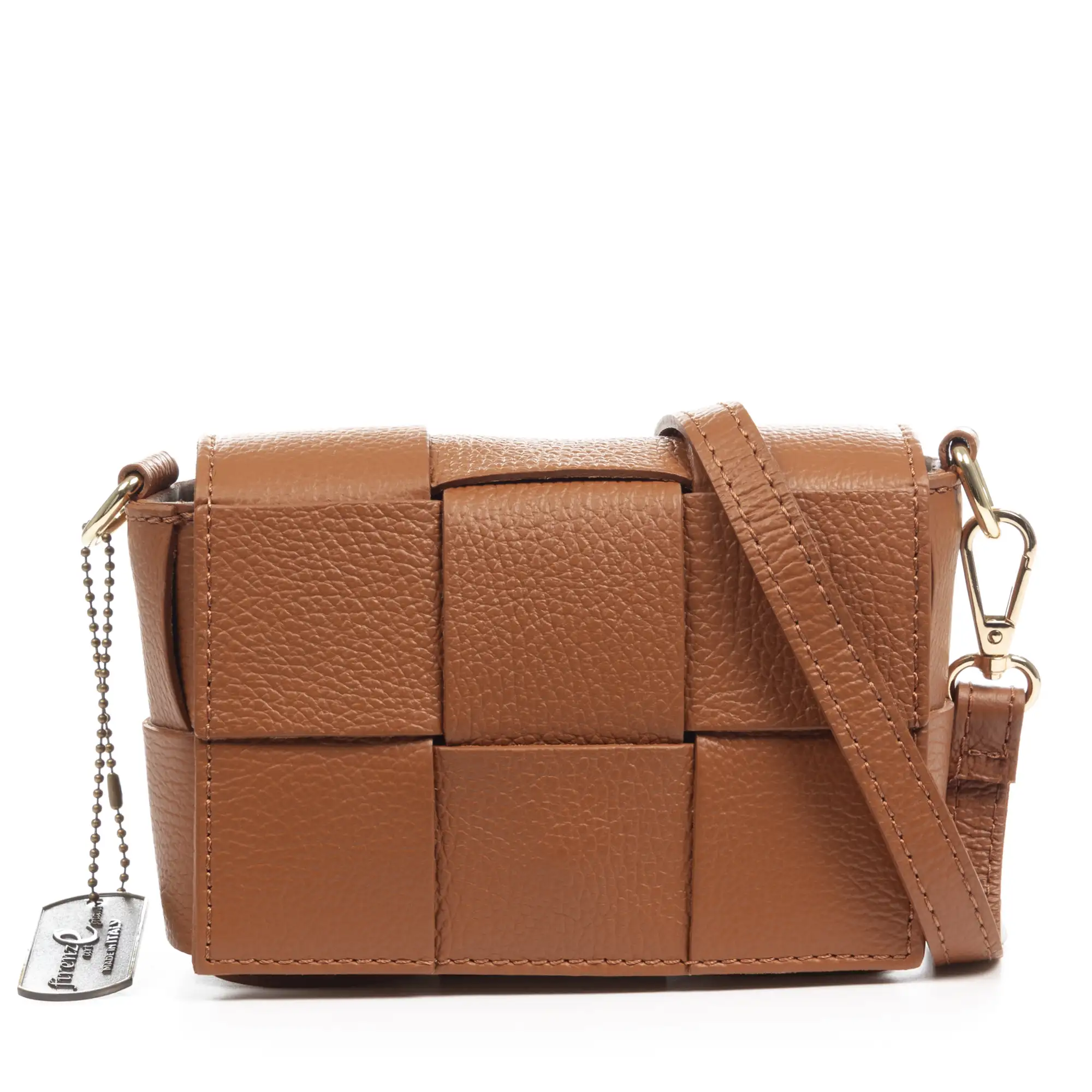 Arguello mini bolso bandolera mujer. Piel auténtica Dollaro entrelazado.