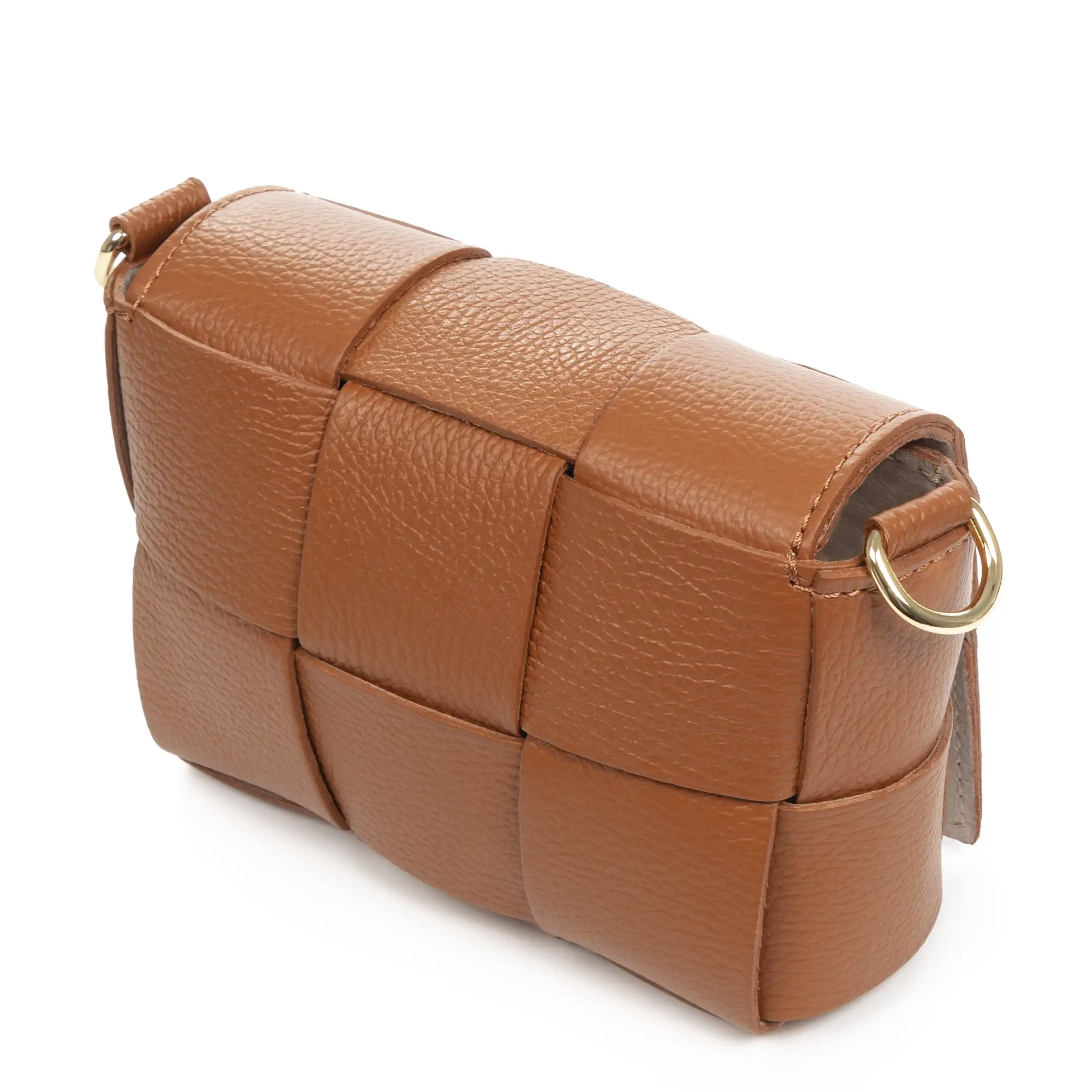 Arguello mini bolso bandolera mujer. Piel auténtica Dollaro entrelazado.