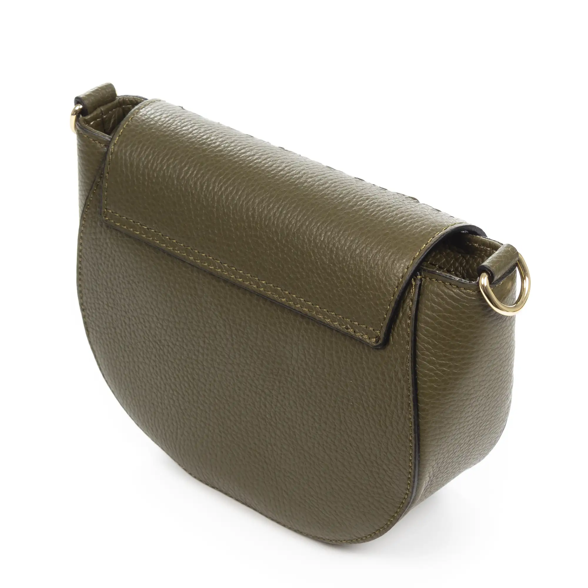Argusto bolso bandolera mujer. Piel auténtica Dollaro con grabado perforado vegetal.