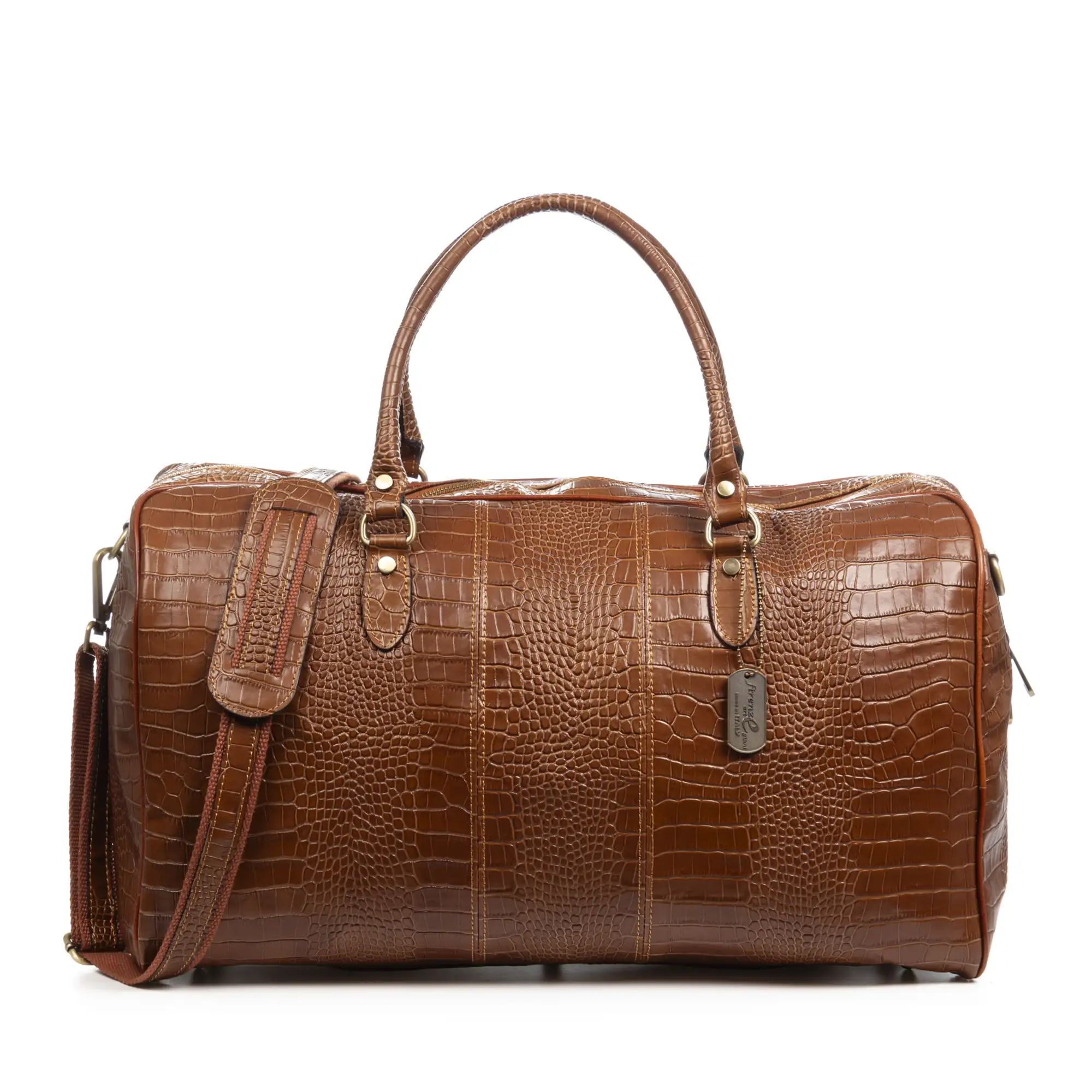Arianone bolso de viaje. Piel auténtica Crosta.