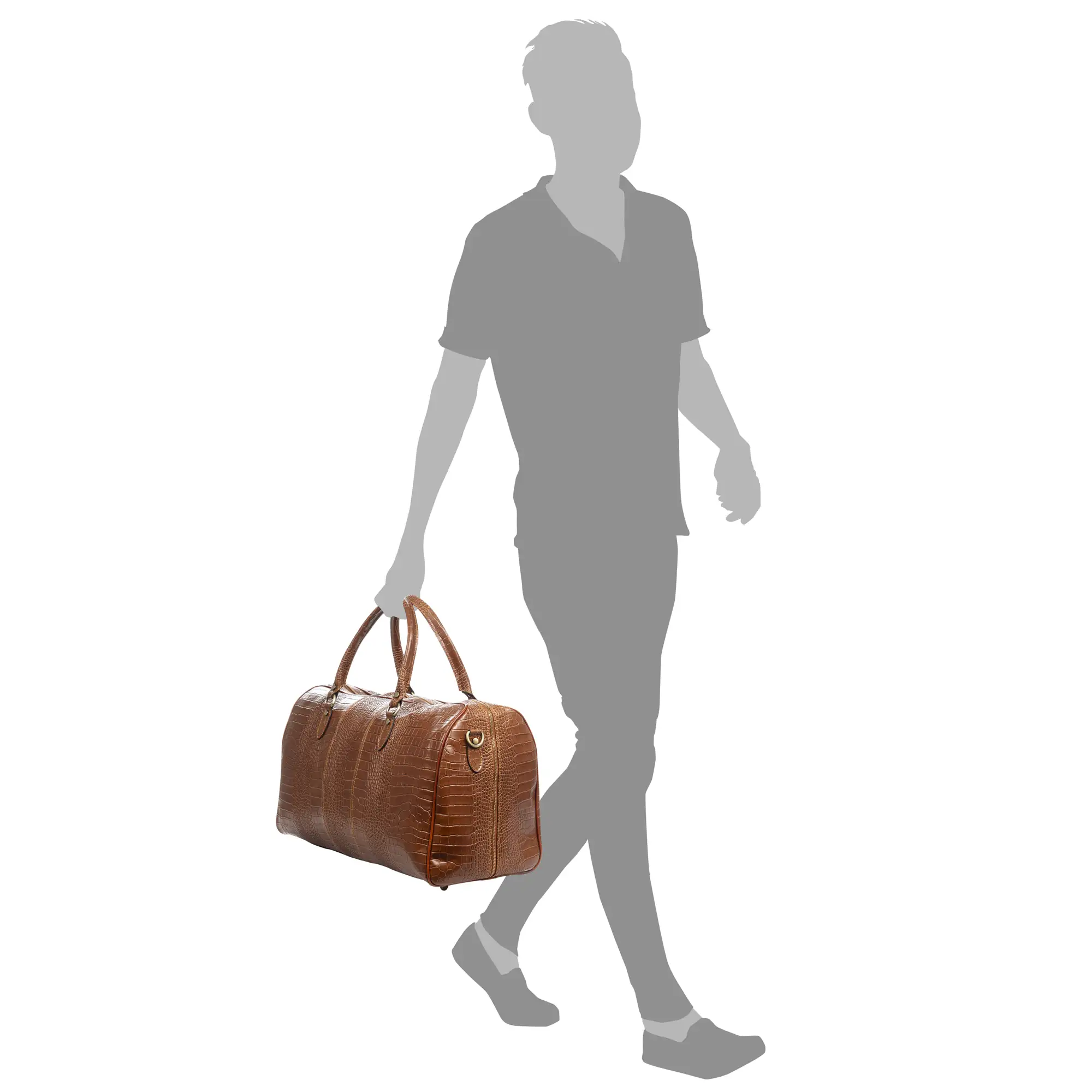 Arianone bolso de viaje. Piel auténtica Crosta.
