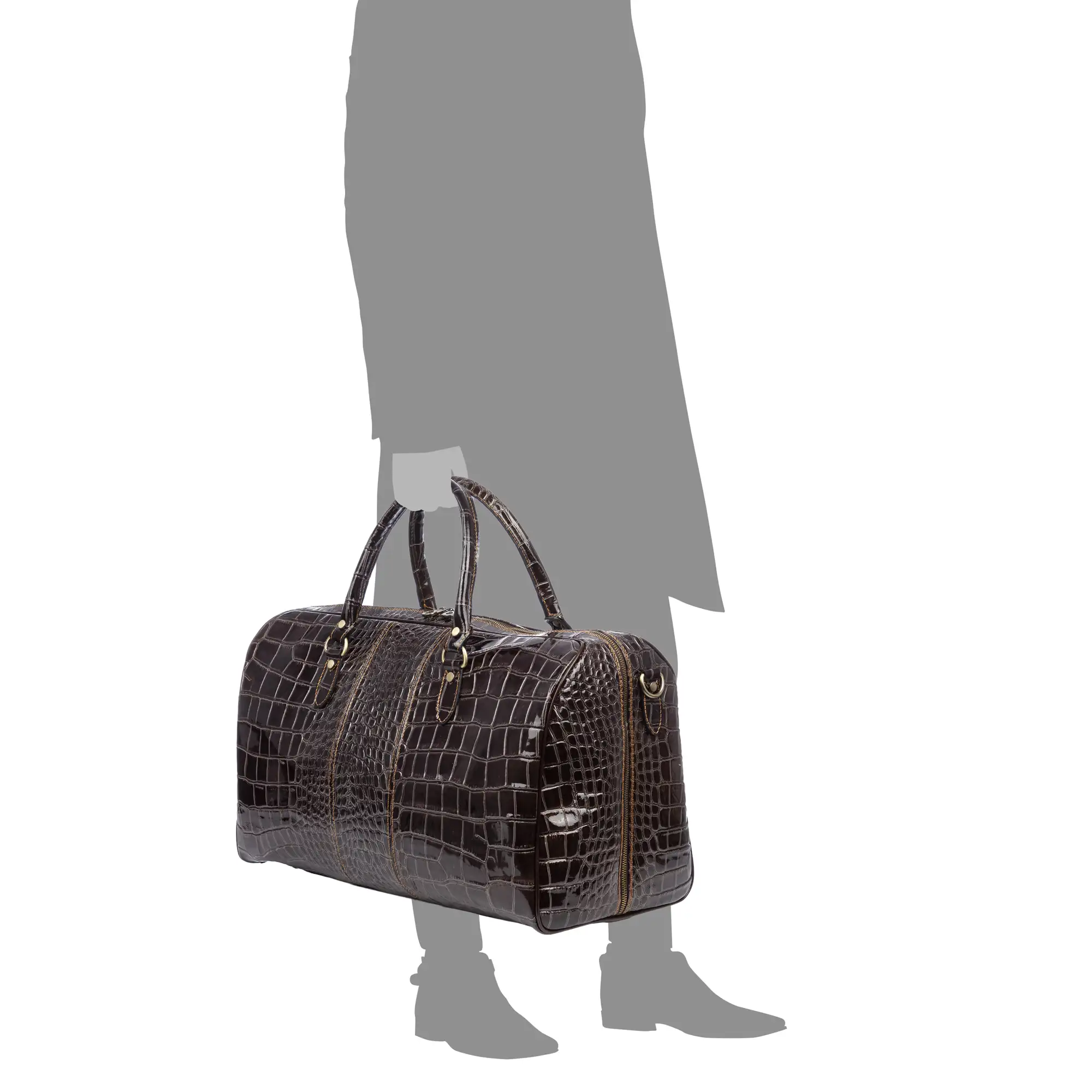 Arianone bolso de viaje. Piel auténtica Crosta.