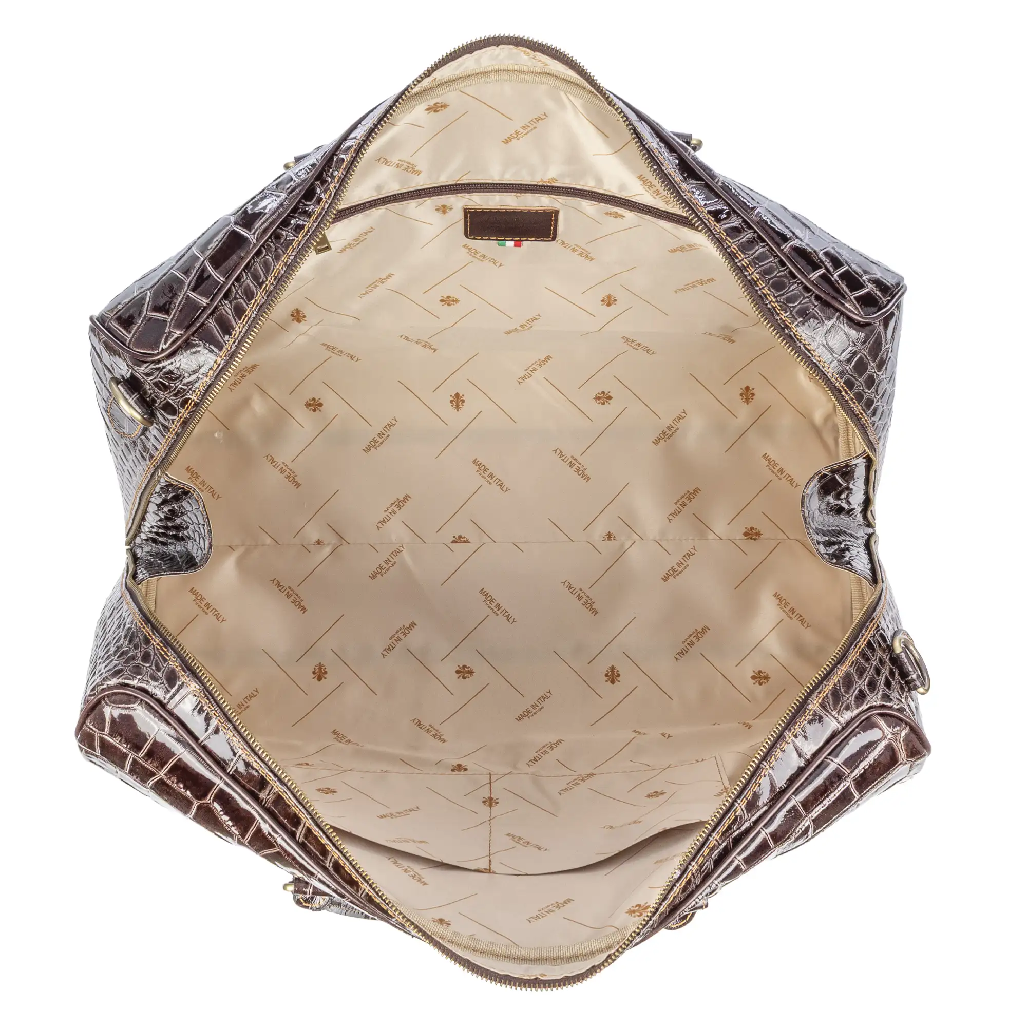 Arianone bolso de viaje. Piel auténtica Crosta.