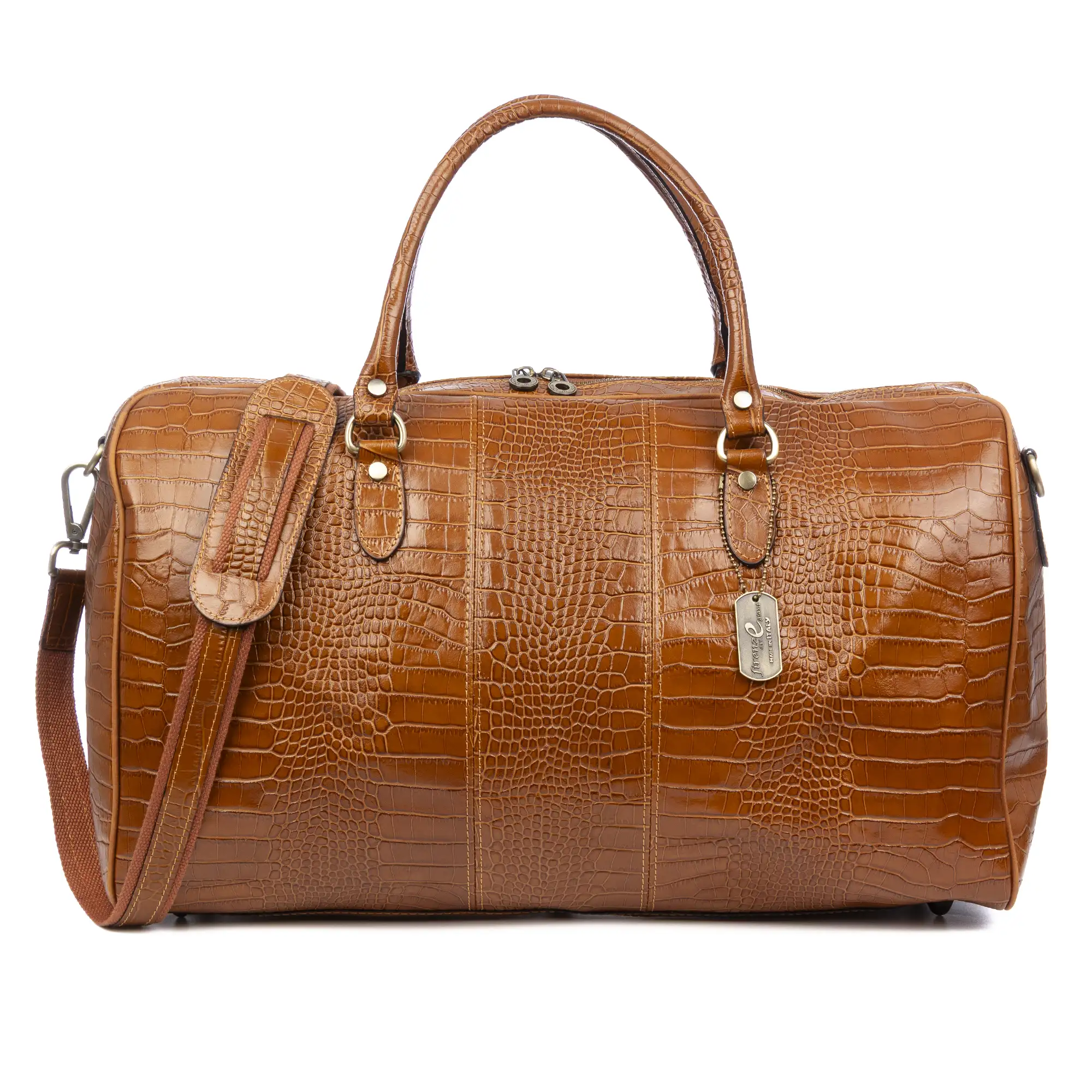 Arianone bolso de viaje. Piel auténtica Crosta.