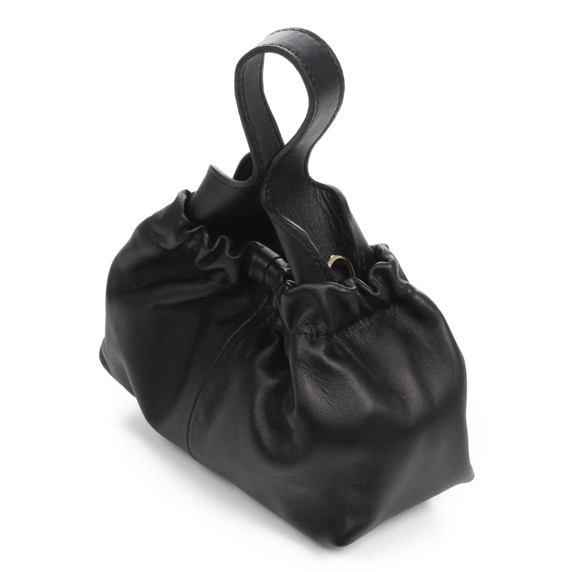 Arluno bolso de mano mujer. Piel de cabra auténtica.