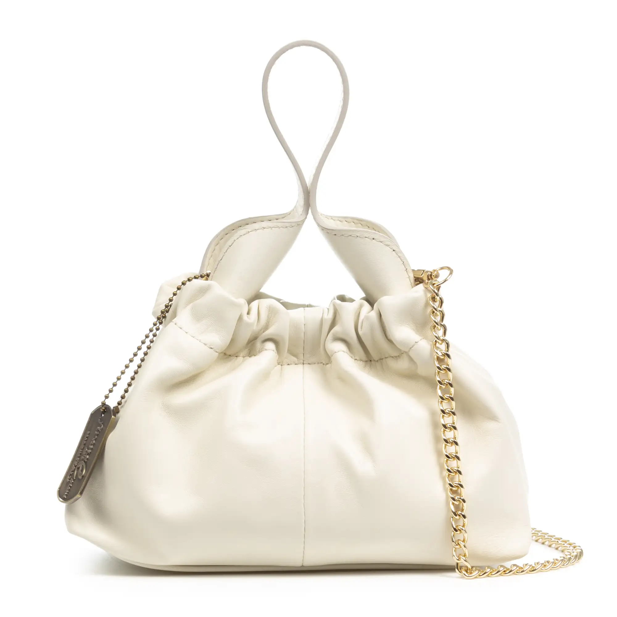 Arluno bolso de mano mujer. Piel de cabra auténtica.