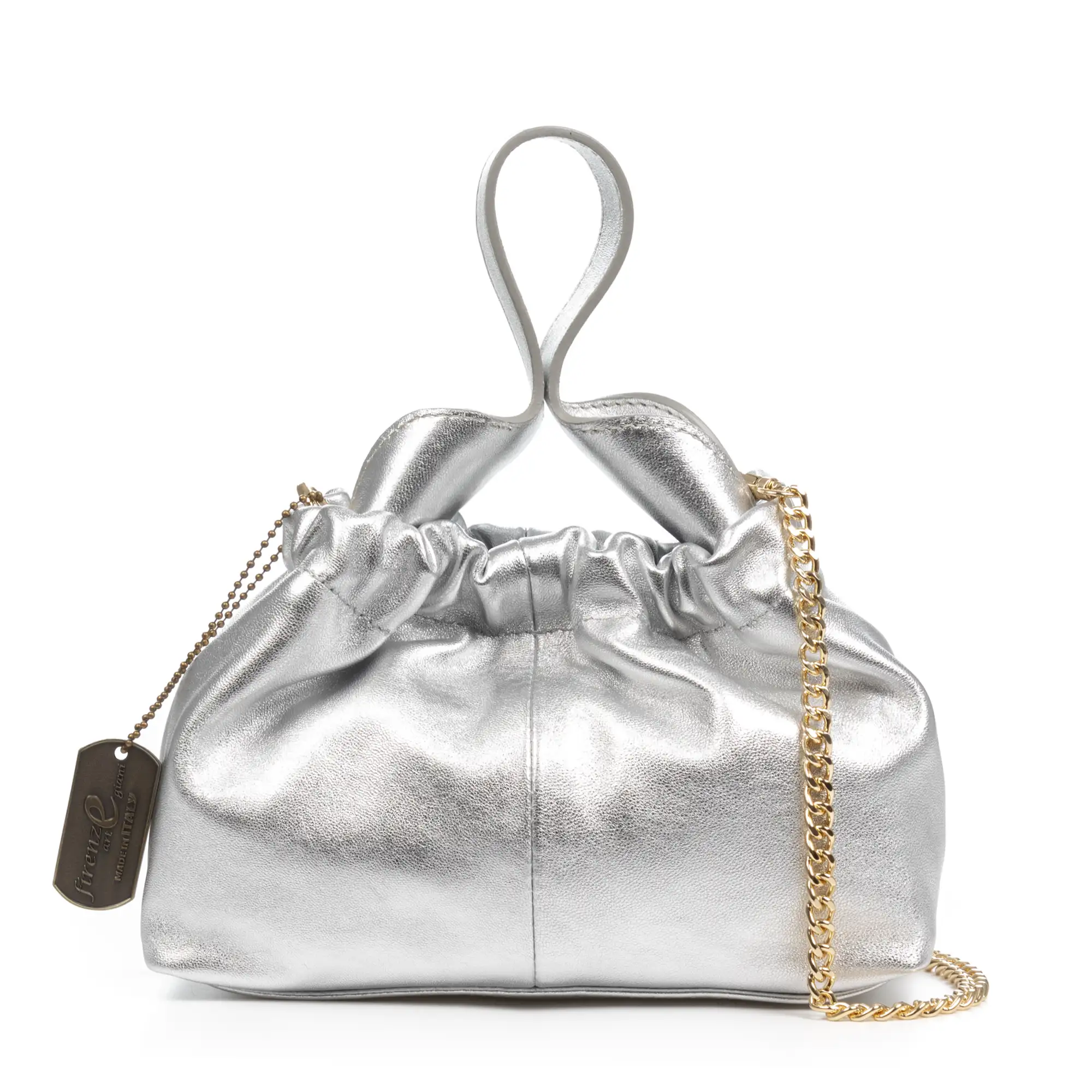 Arluno bolso de mano mujer. Piel de cabra auténtica.