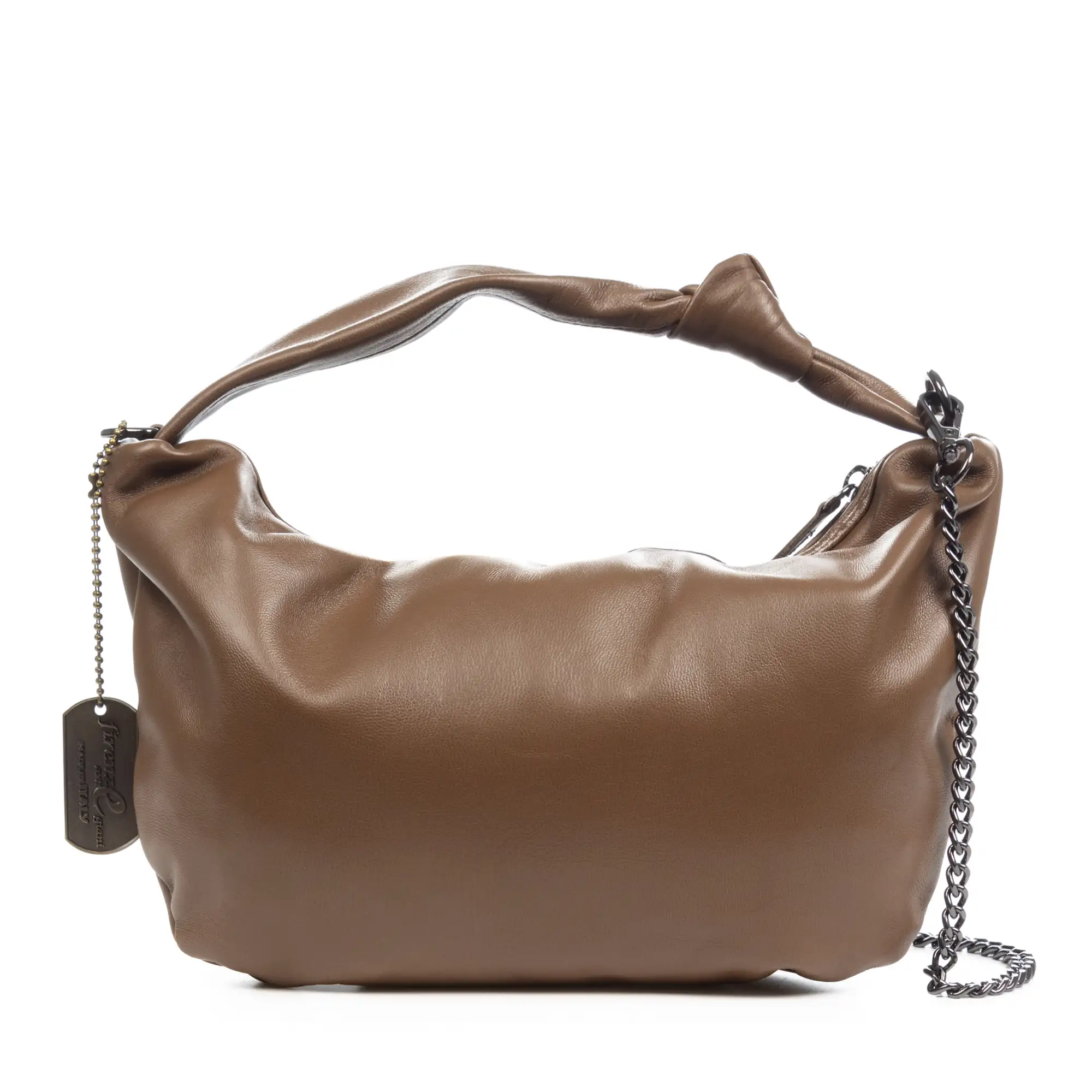 Armo bolso de mano mujer. Piel de cabra auténtica.
