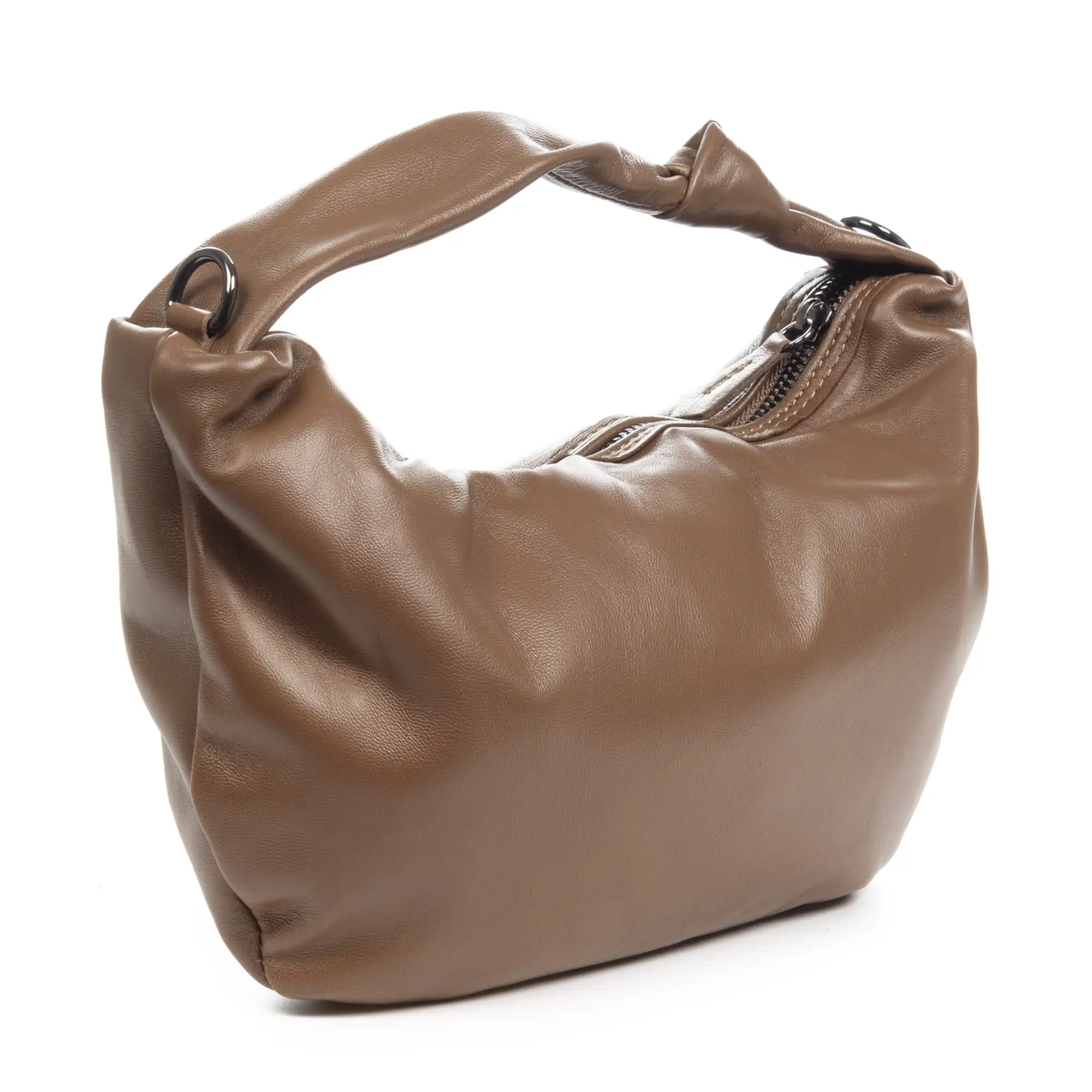 Armo bolso de mano mujer. Piel de cabra auténtica.