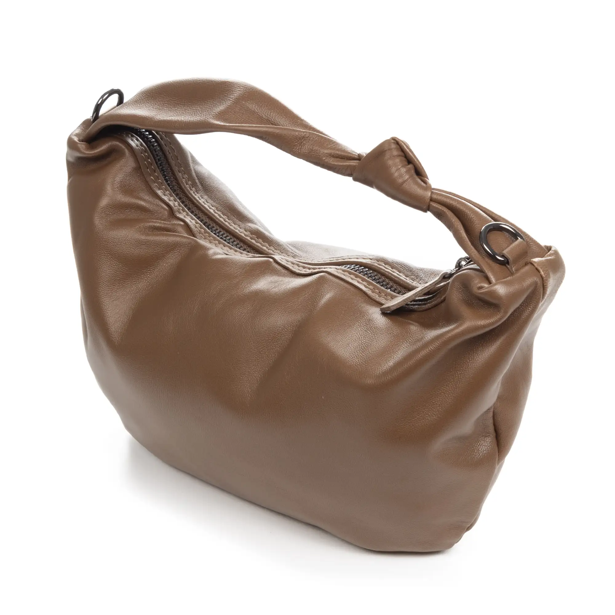 Armo bolso de mano mujer. Piel de cabra auténtica.