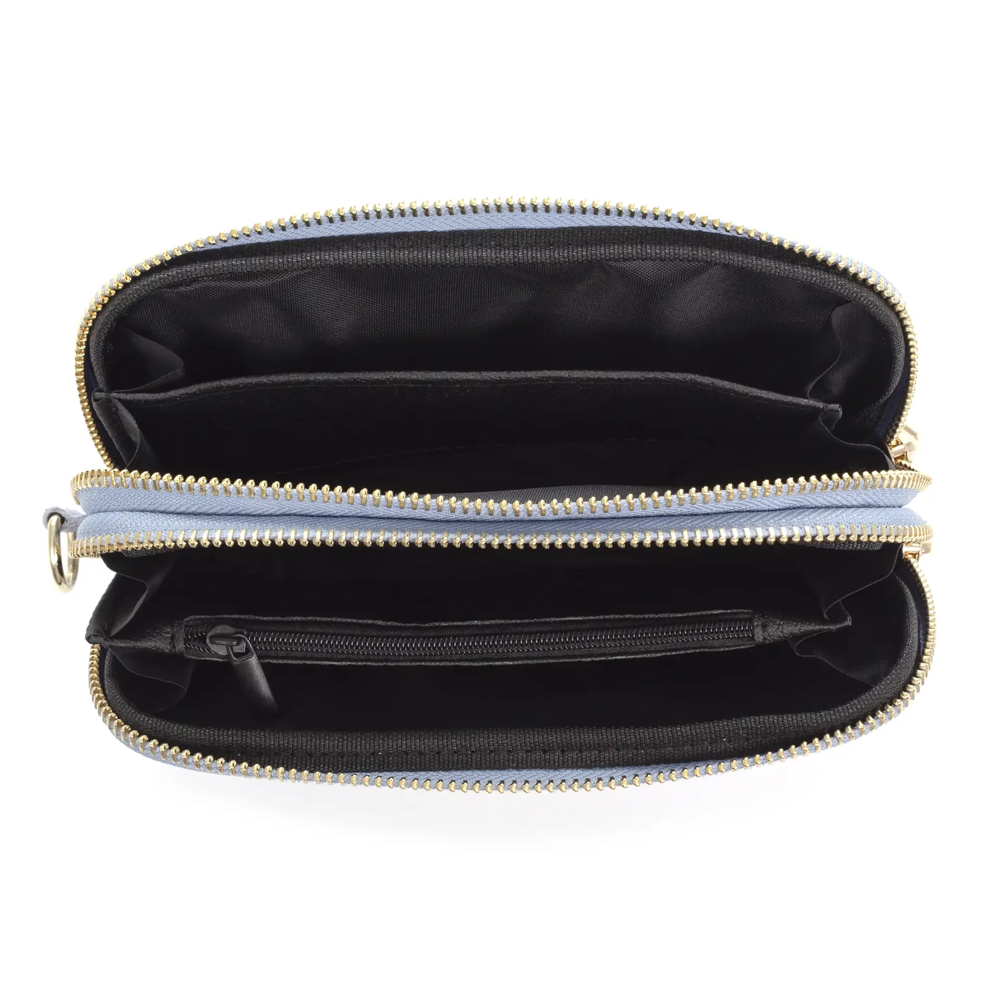 Arnara cartera mujer. Piel auténtica Gamuza con grabado vegetal.
