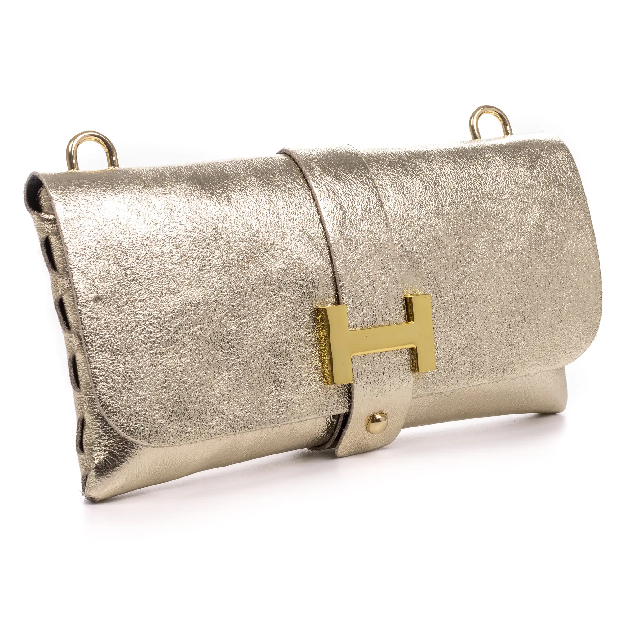 Arta bolso bandolera mujer. Piel auténtica Gamuza lacada brillante.