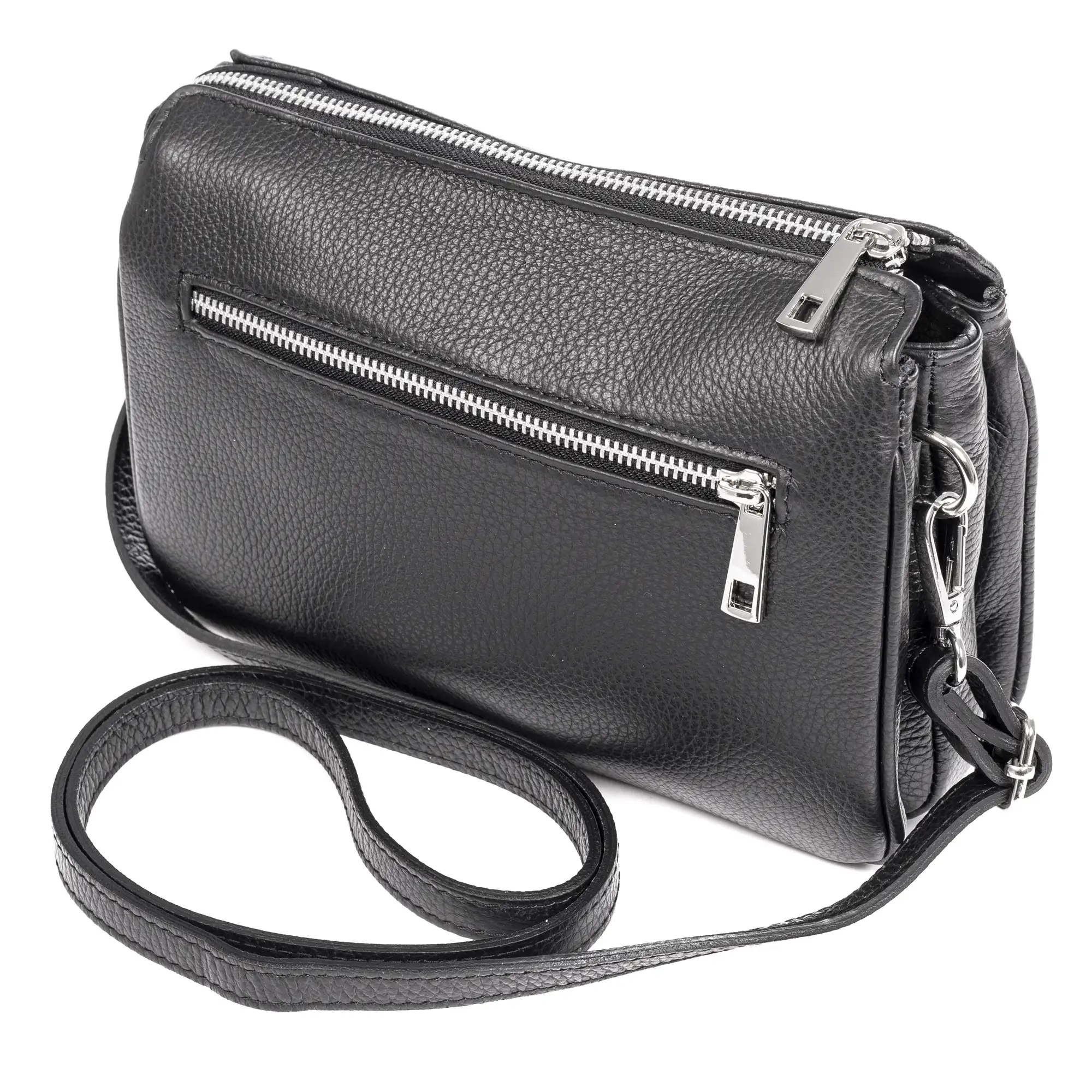 Arzergrande bolso bandolera piel auténtica dollaro con parte frontal grabado cocodrilo