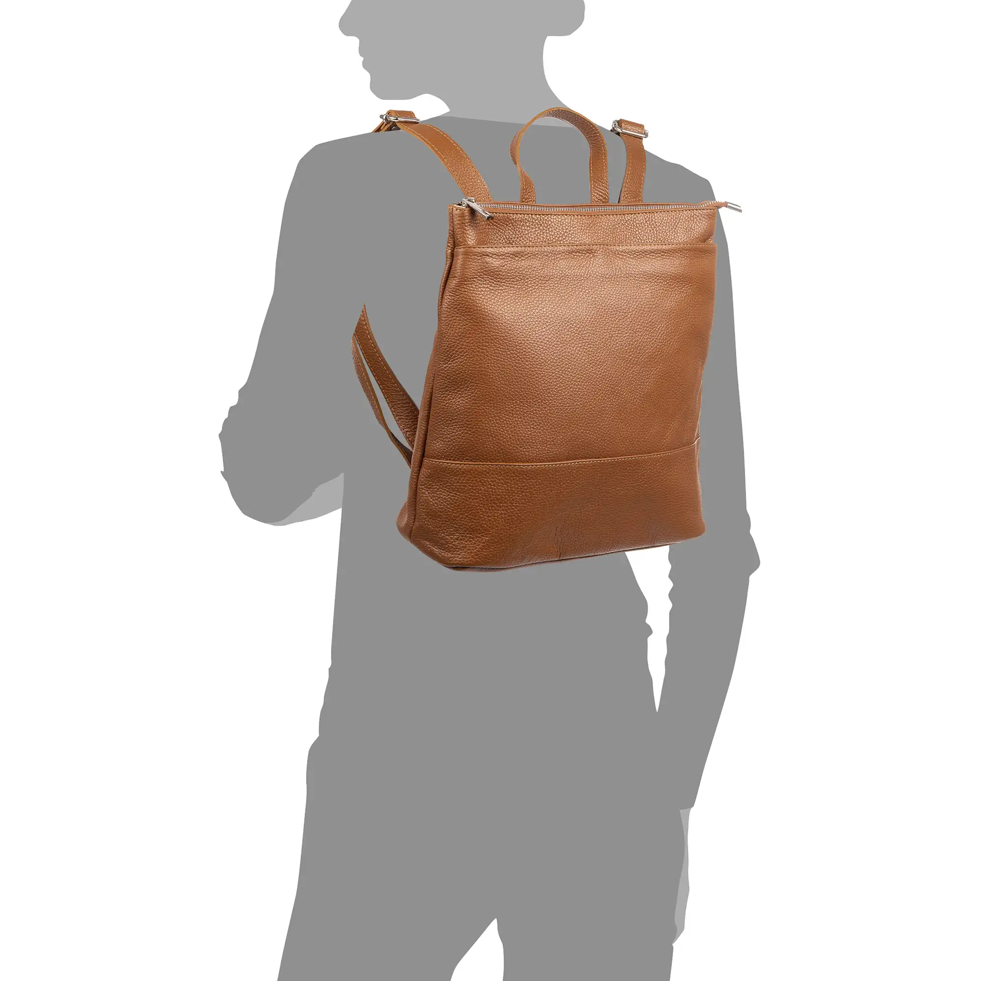 Asigliano bolso mochila de piel auténtica Dollaro