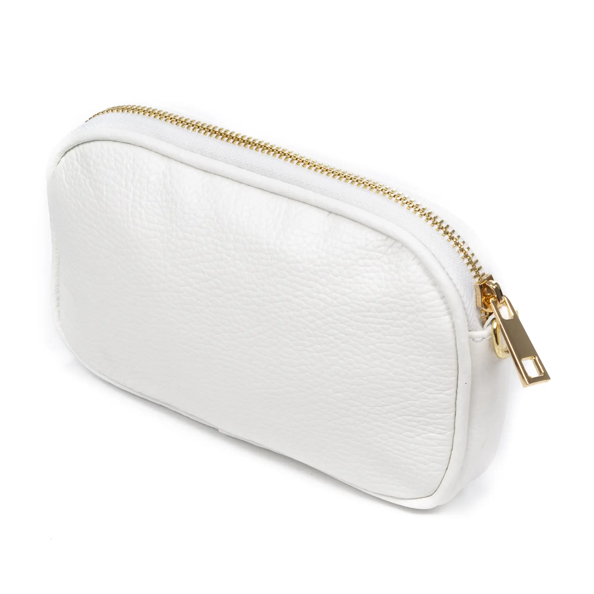 Asola bolso bandolera, de piel auténtica acabado dollaro.