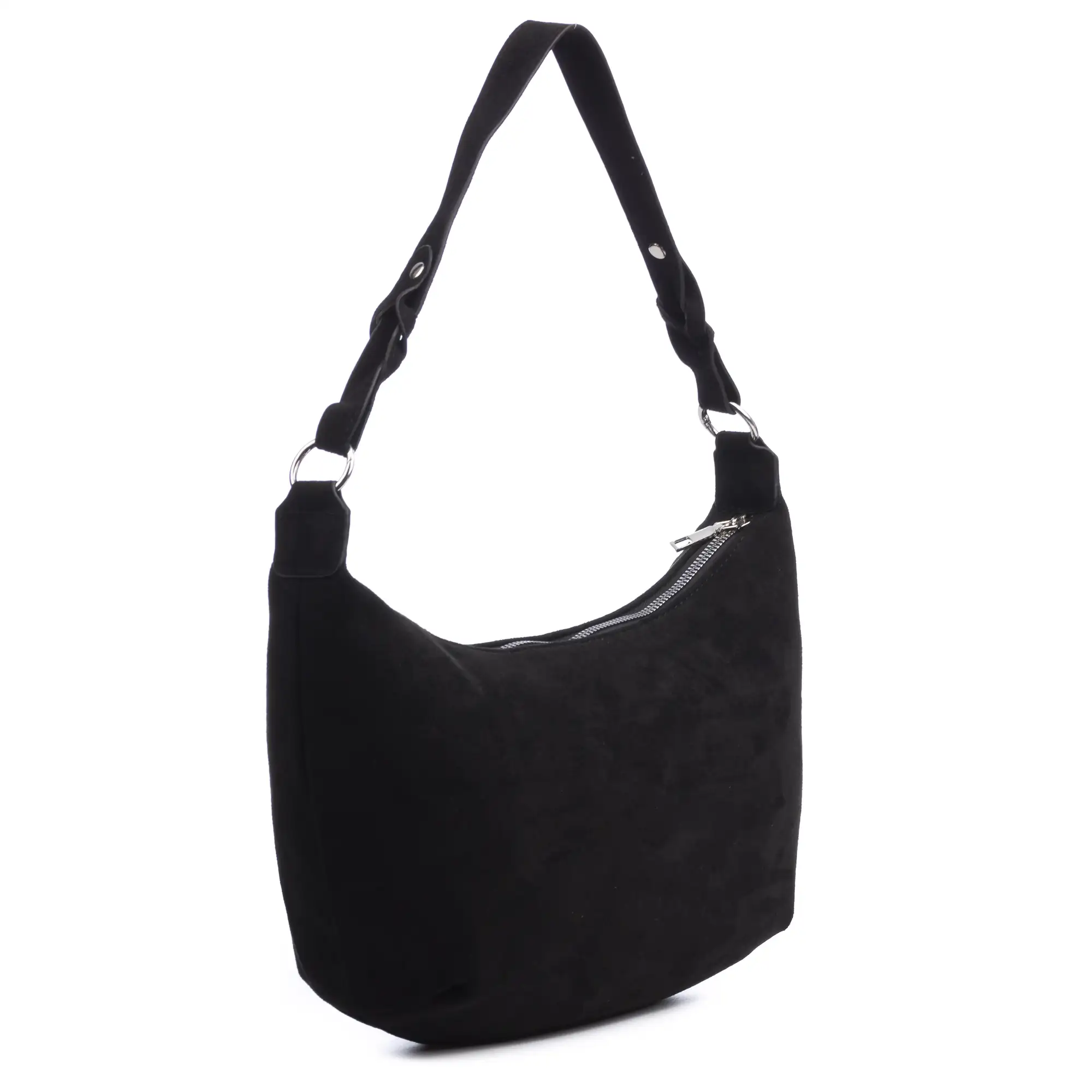 Atessa bolso bandolera de piel auténtica gamuza.