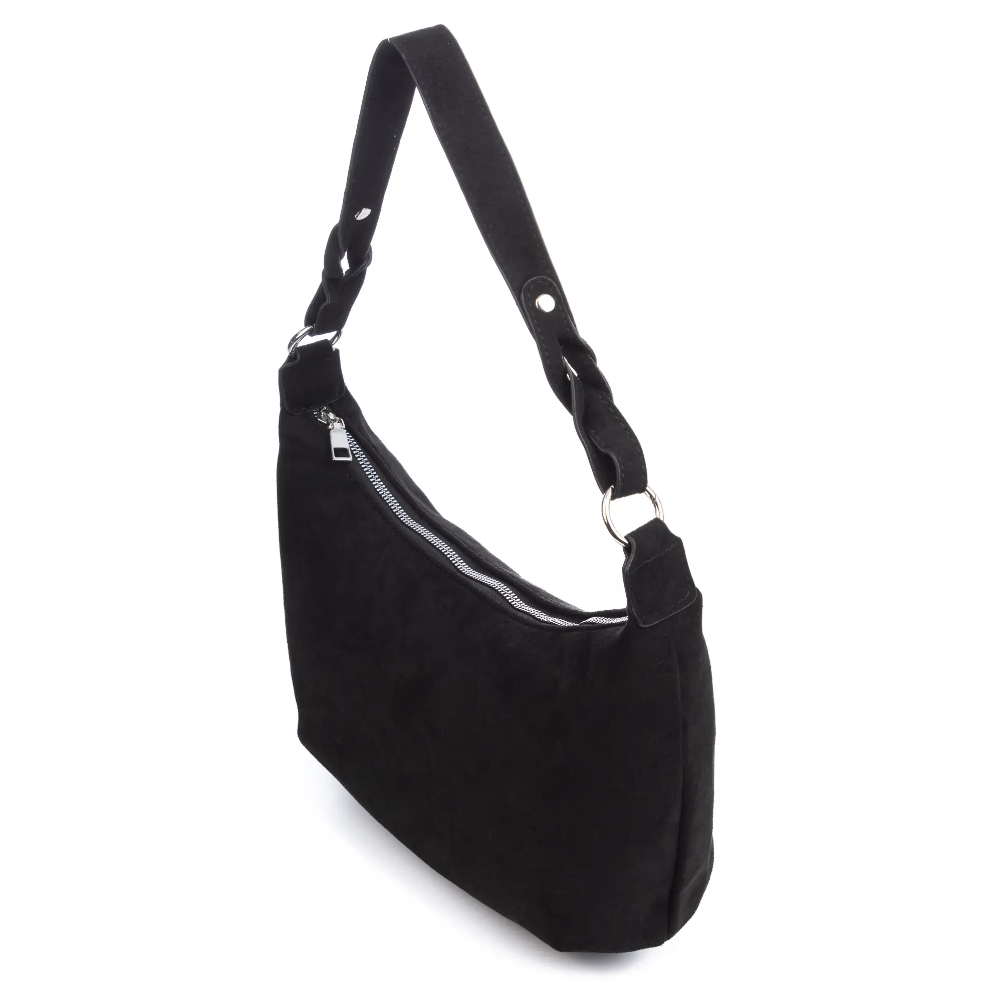 Atessa bolso bandolera de piel auténtica gamuza.