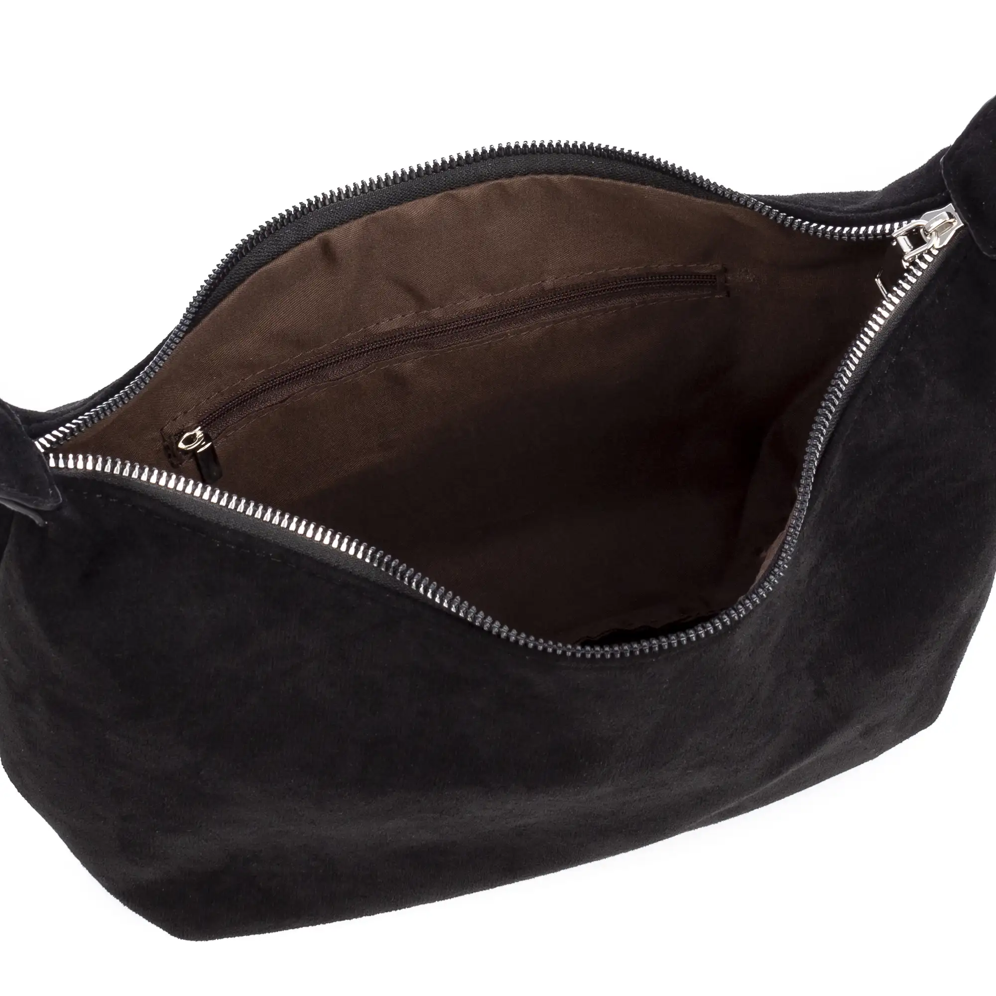Atessa bolso bandolera de piel auténtica gamuza.