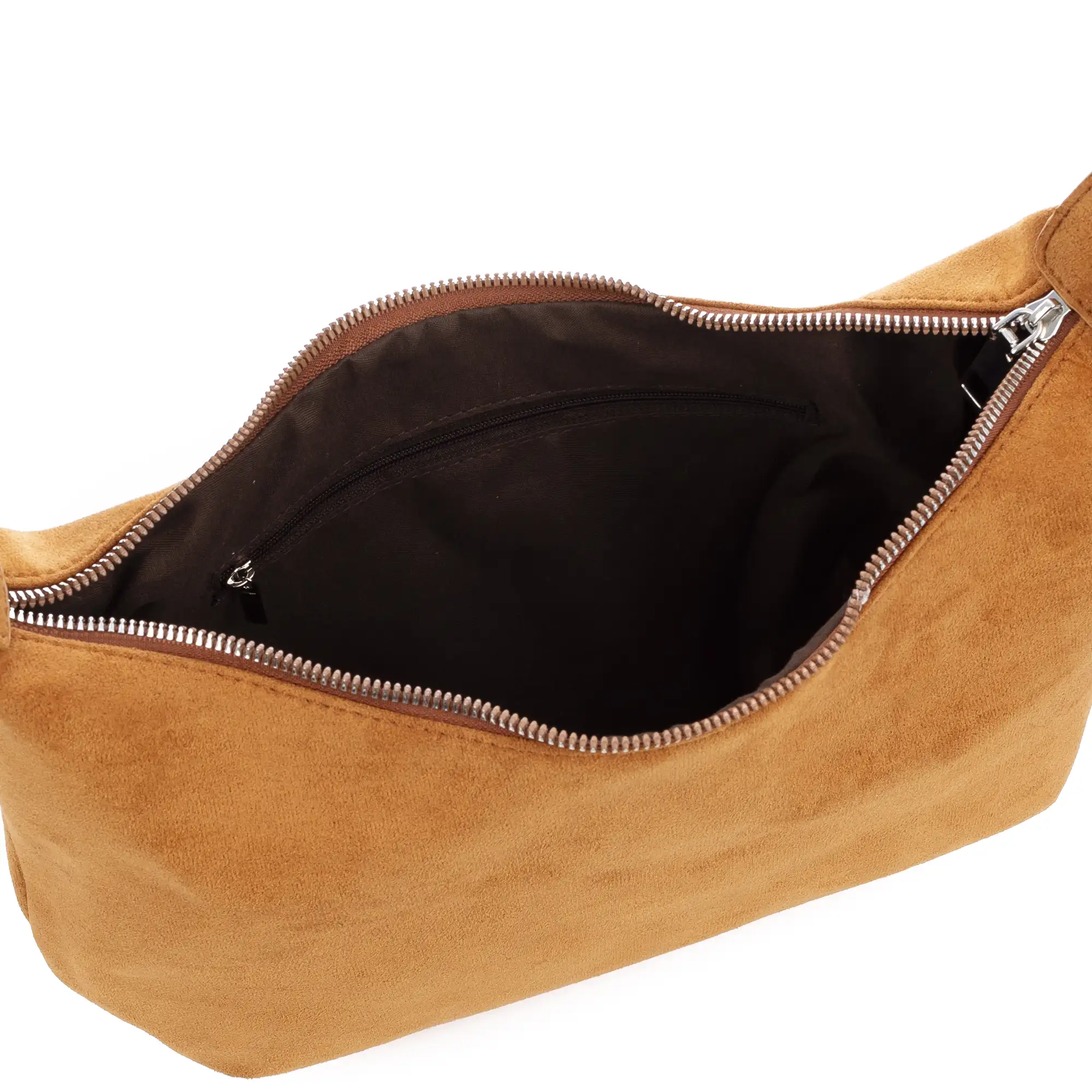 Atessa bolso bandolera de piel auténtica gamuza.
