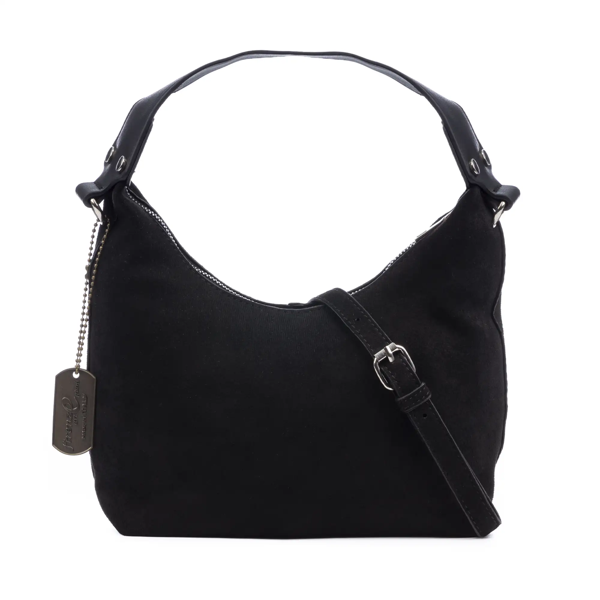 Atina bolso bandolera de piel auténtica gamuza.