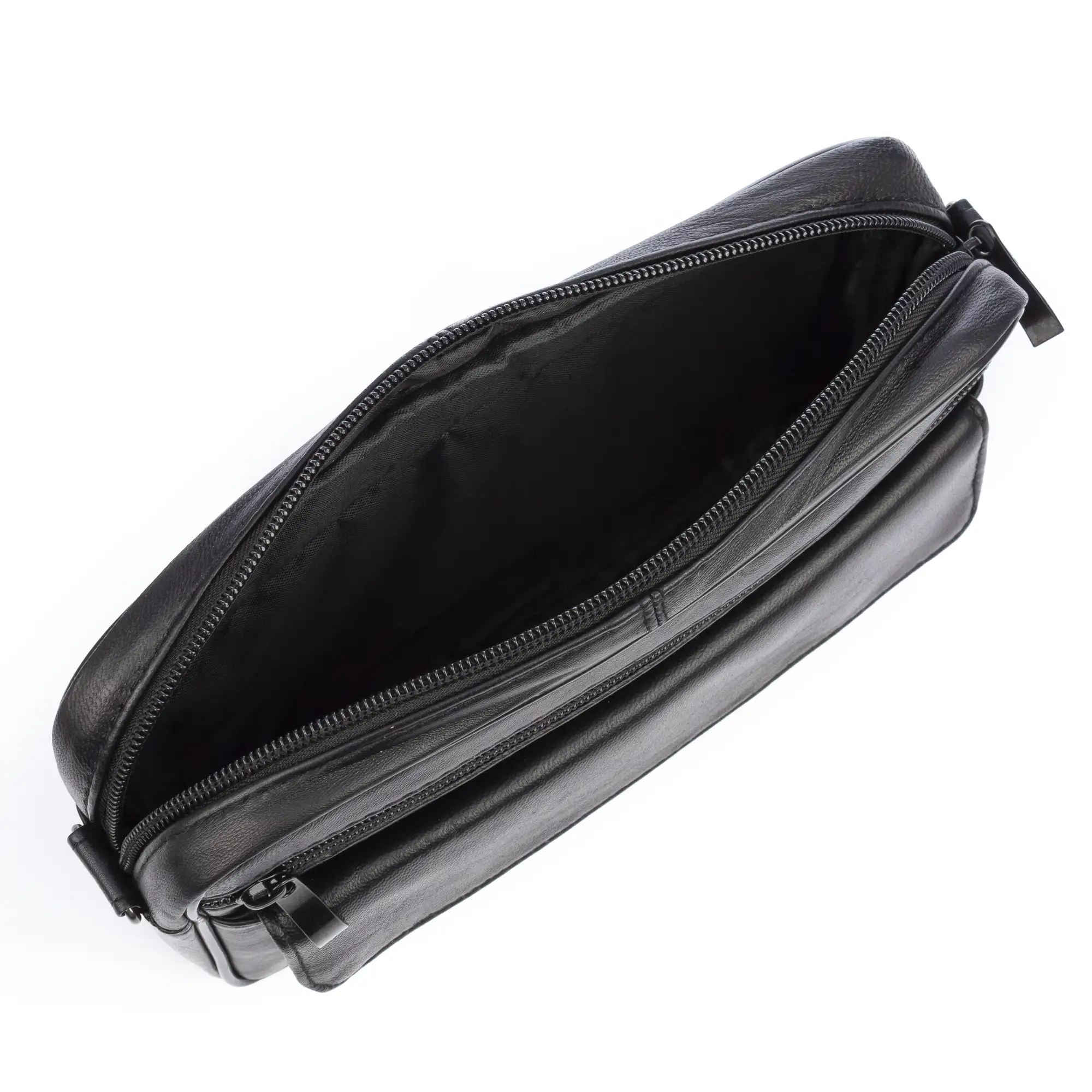Atri bolso bandolera con 4 compartimentos de piel Dollaro.