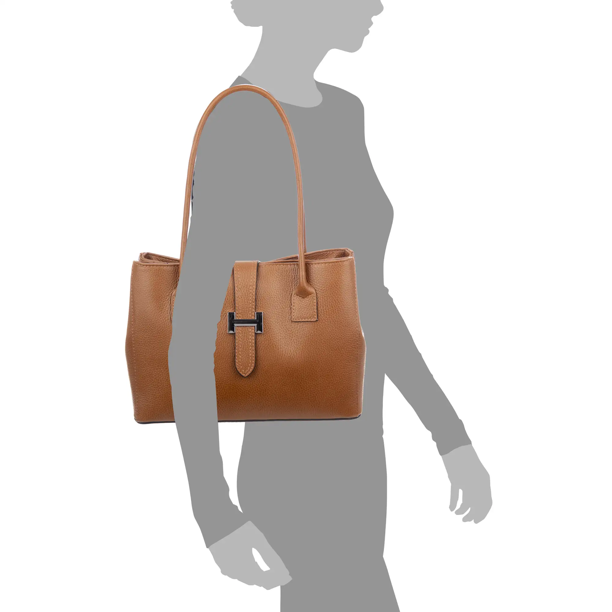 Auditore bolso Tote mujer, piel auténtica Dollaro.
