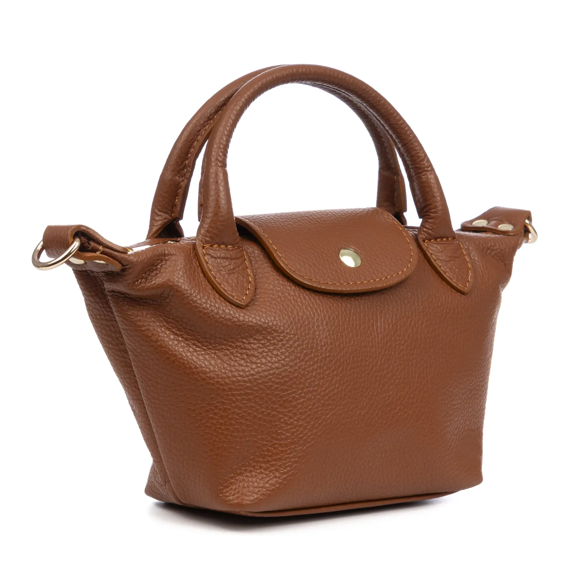 Aurano bolso bandolera tipo Tote mujer. Piel auténtica Dollaro bitono.