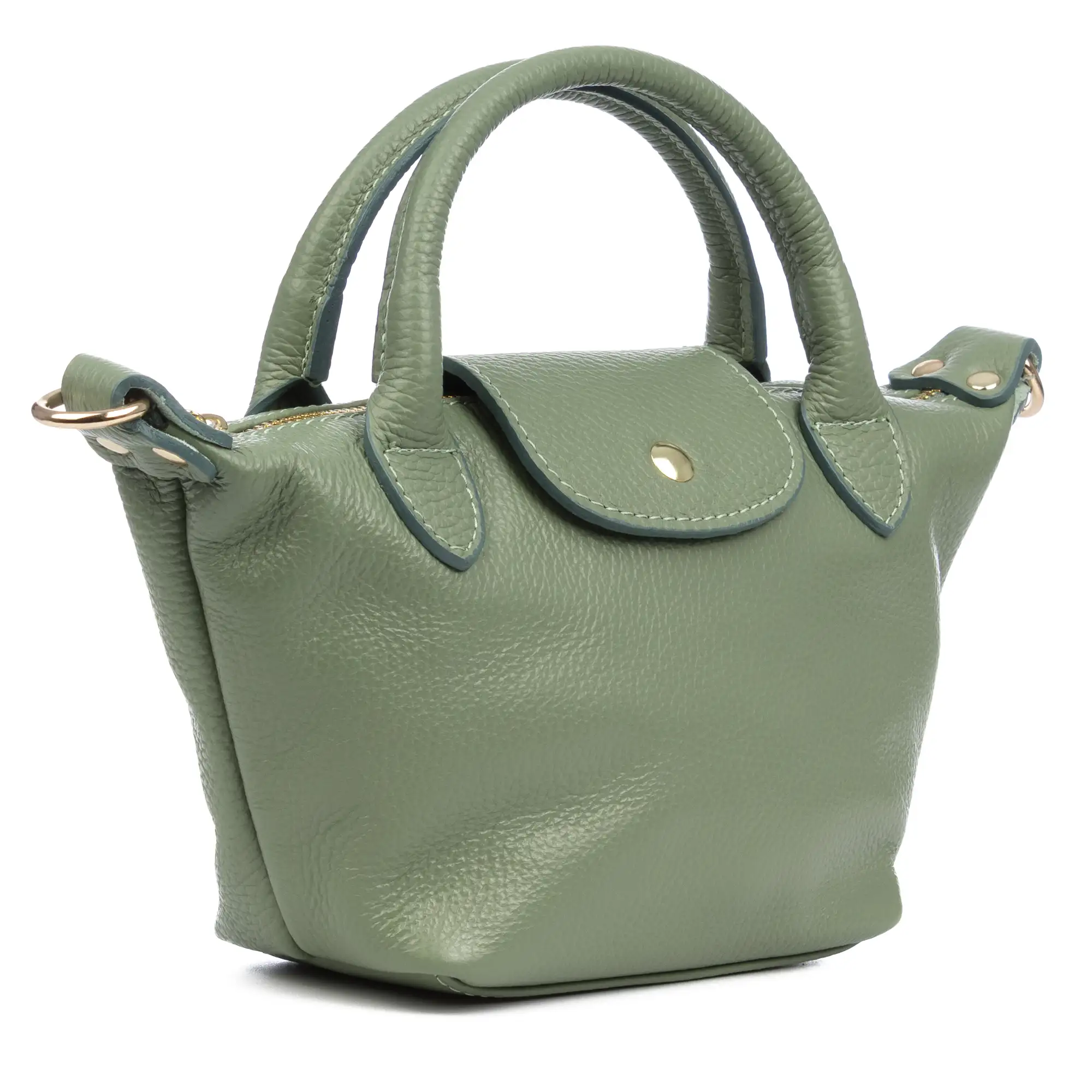 Aurano bolso bandolera tipo Tote mujer. Piel auténtica Dollaro bitono.