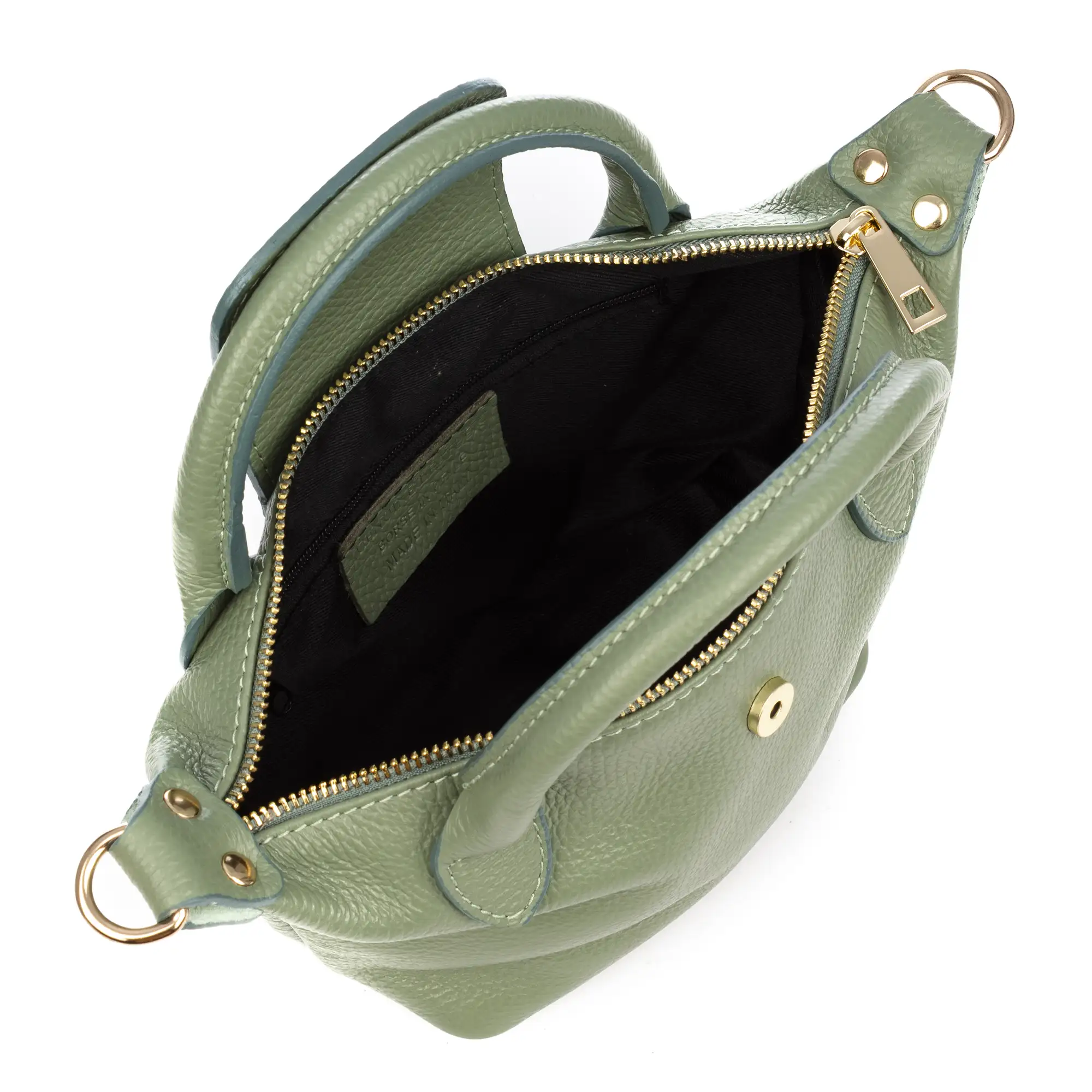 Aurano bolso bandolera tipo Tote mujer. Piel auténtica Dollaro bitono.