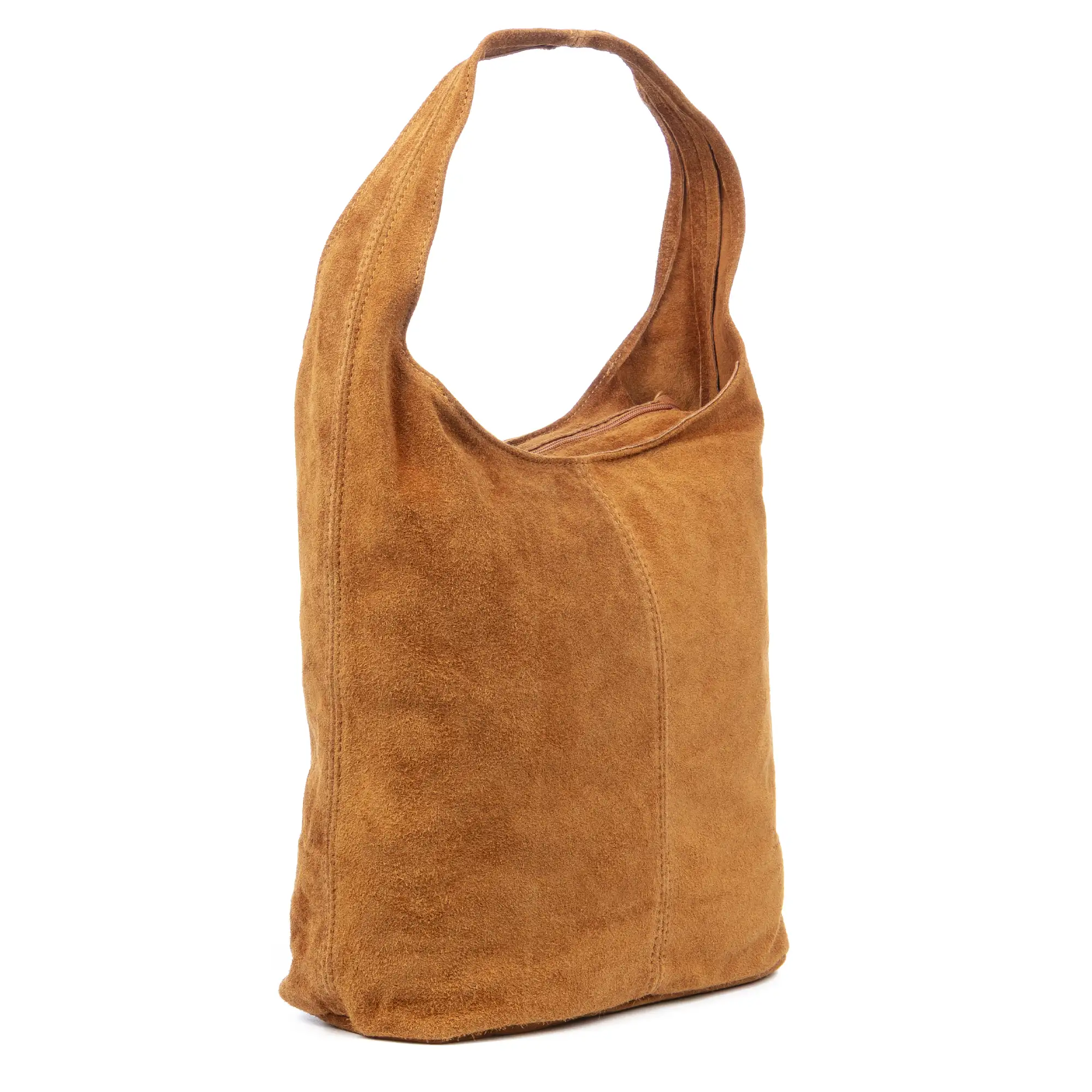 Bagnara bolso shopper mujer. Piel auténtica Gamuza.