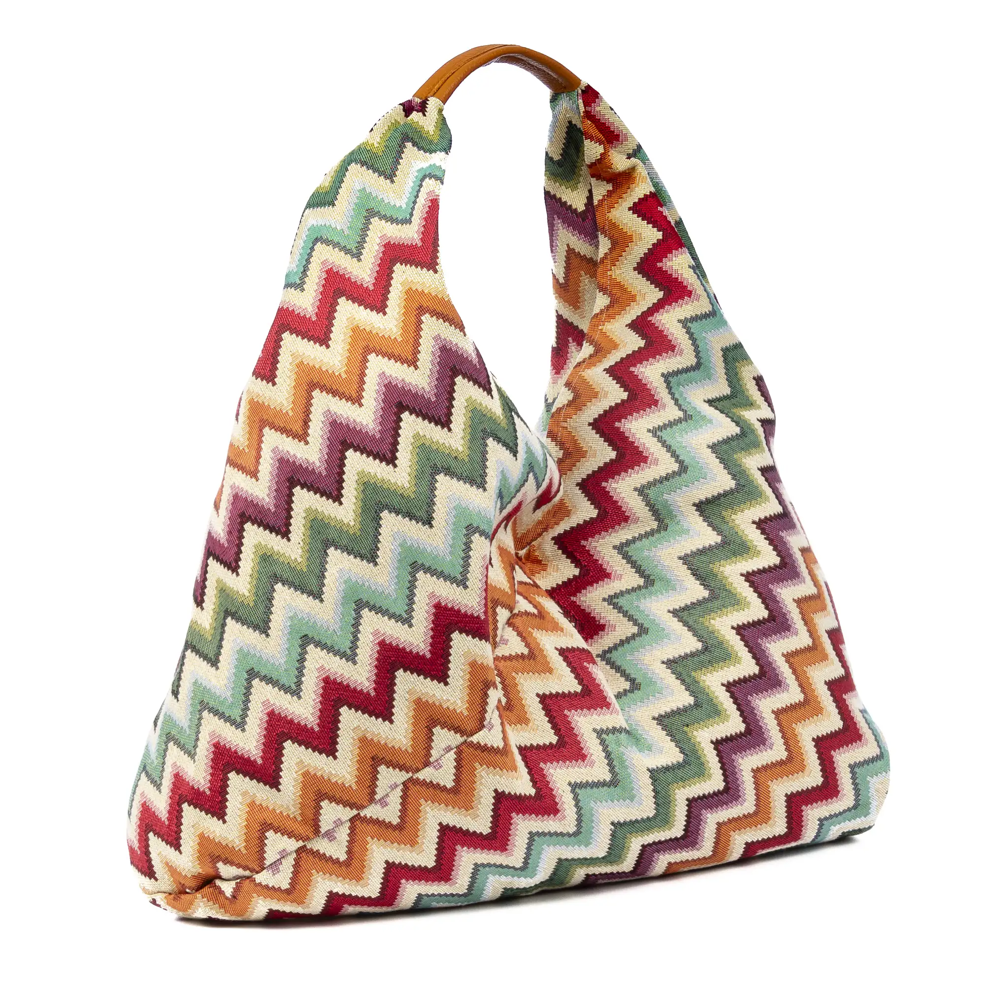 Banzi bolso Shopper de algodón, con asa en cuero. Diseño exclusivo.