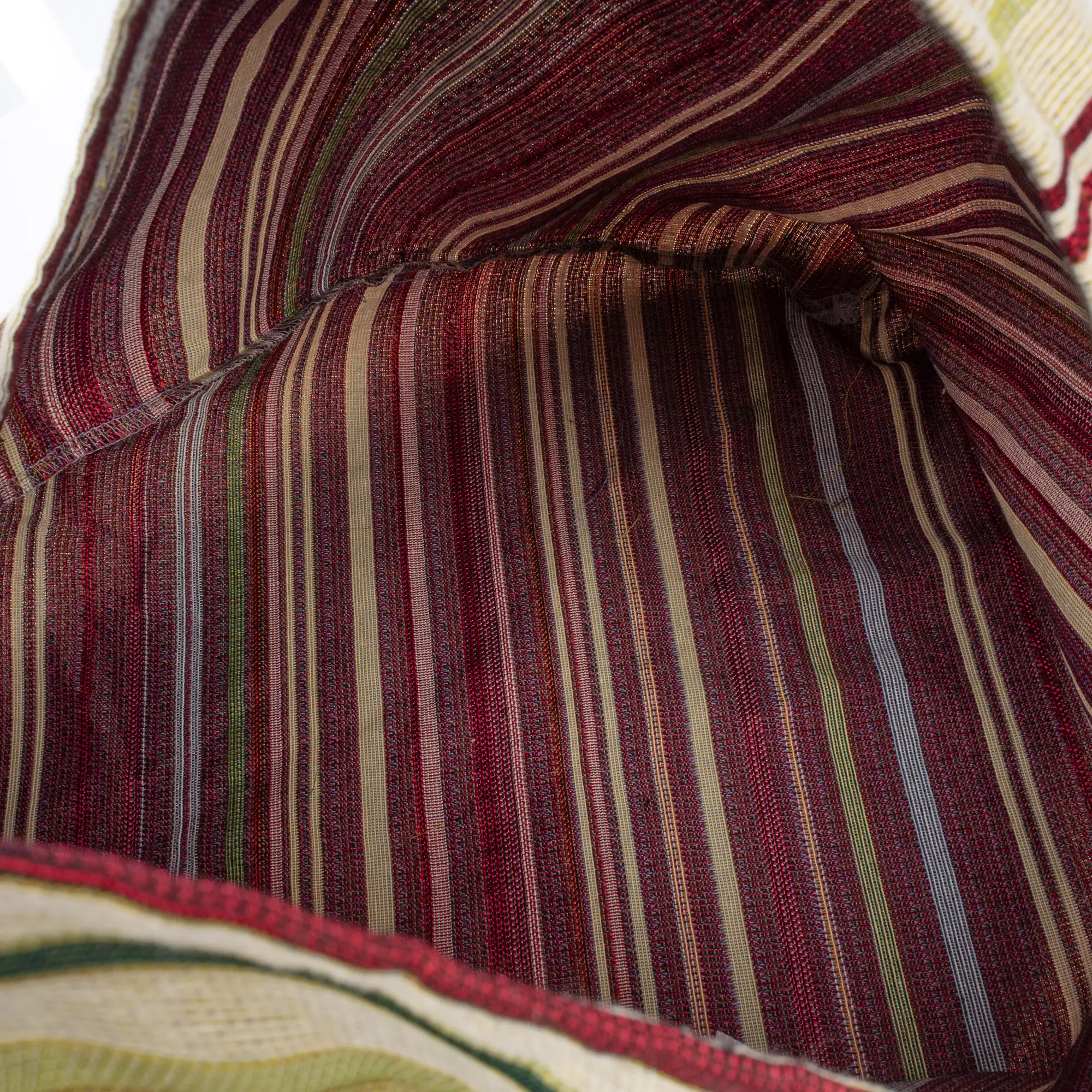 Banzi bolso Shopper de algodón, con asa en cuero. Diseño exclusivo.