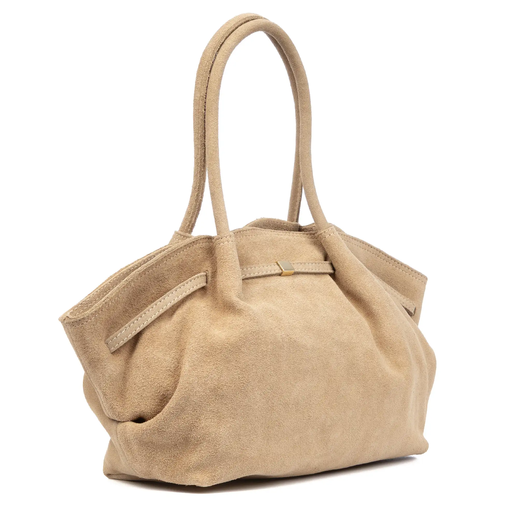 Baradili bolso de hombro mujer. Piel auténtica gamuza.