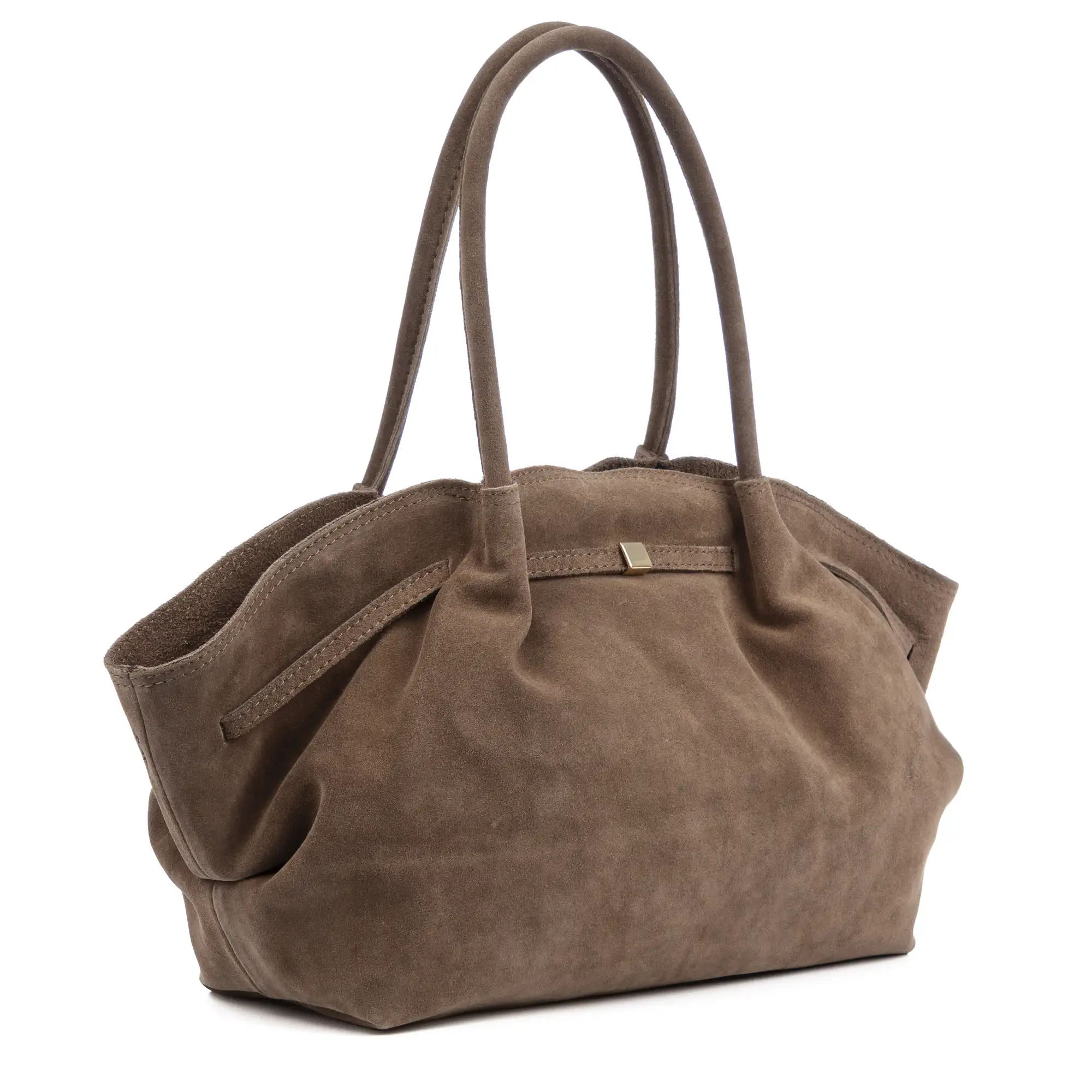 Baradili bolso de hombro mujer. Piel auténtica gamuza.