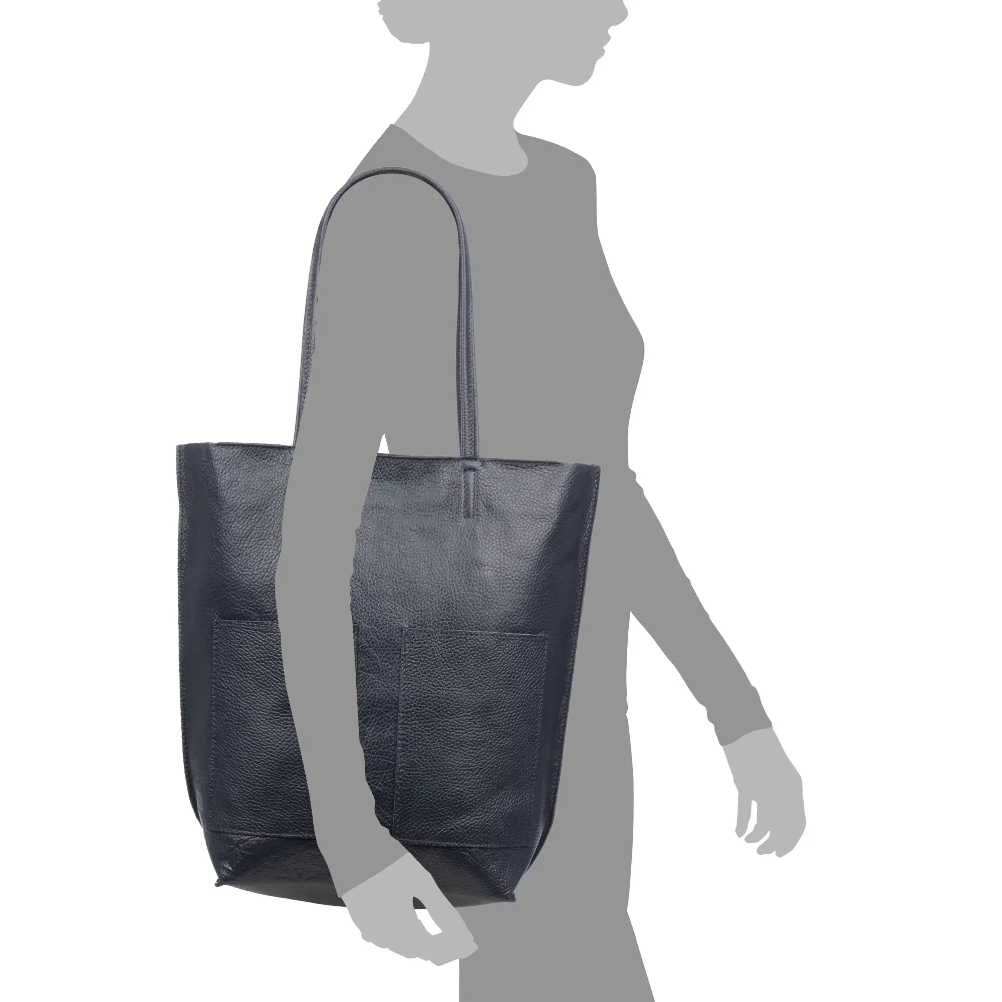 Baranello bolso de hombro mujer. Piel auténtica Dollaro.