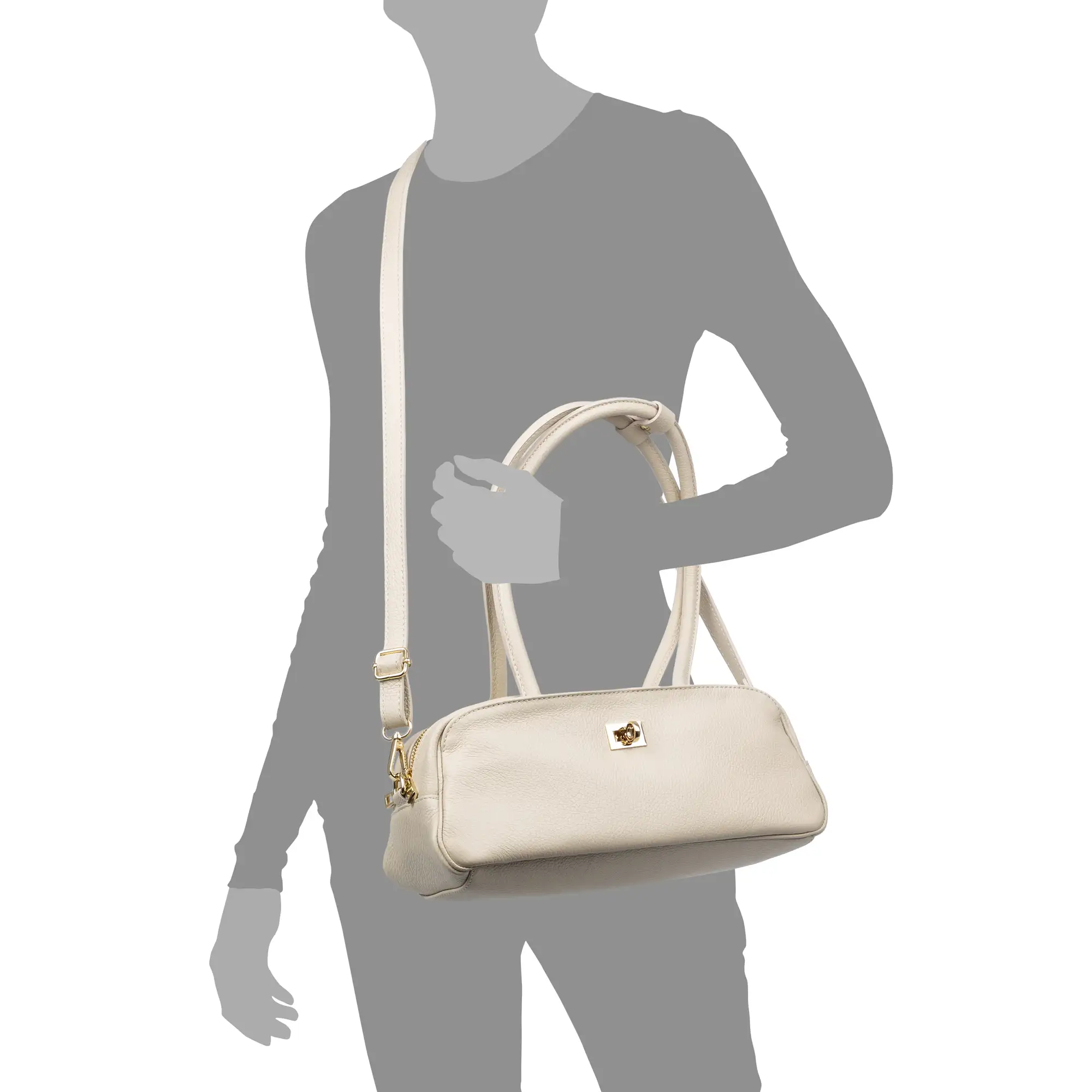 Baranzate bolso de hombro mujer. Piel auténtica Dollaro.