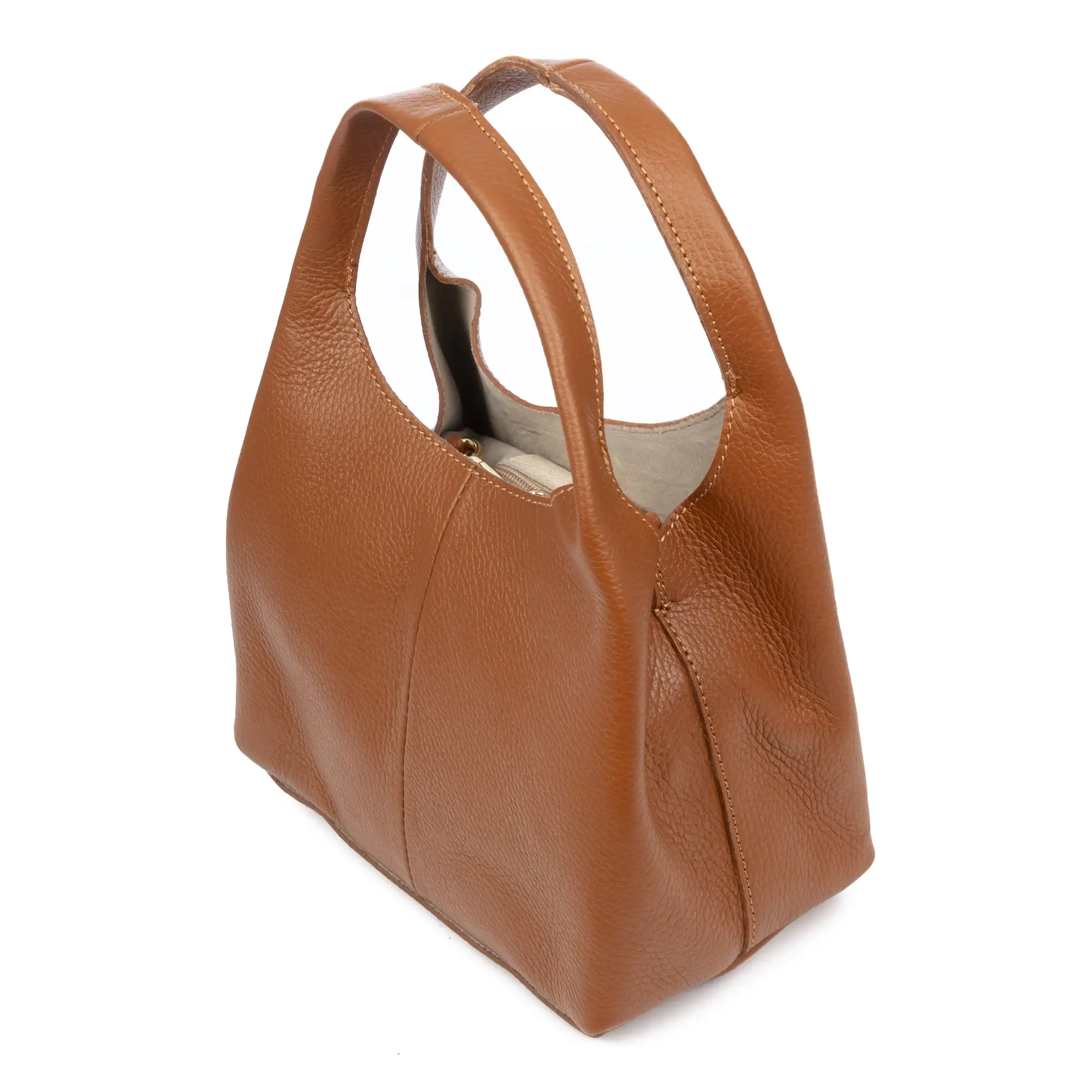 Barasso bolso de mano mujer. Piel auténtica Dollaro.