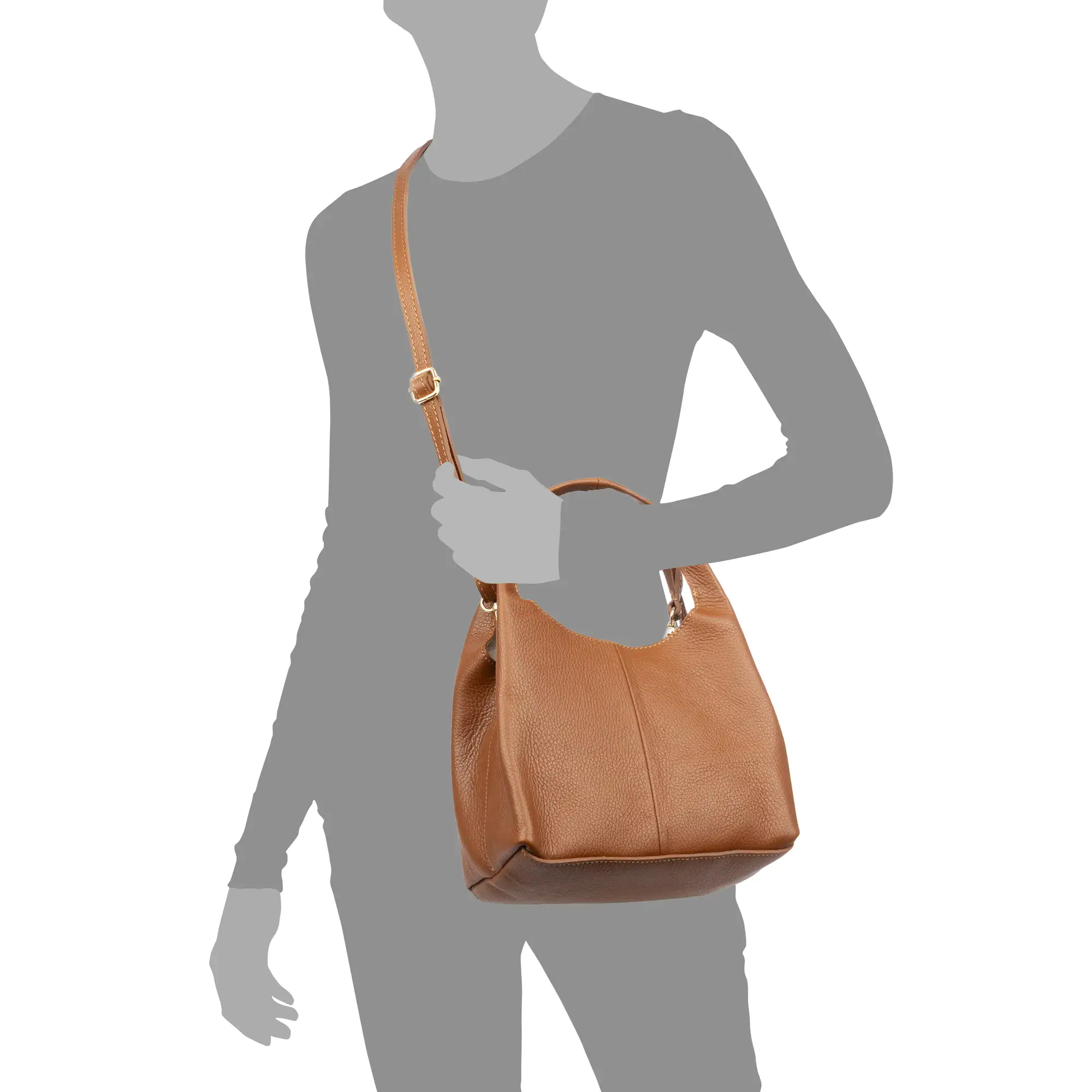 Barasso bolso de mano mujer. Piel auténtica Dollaro.