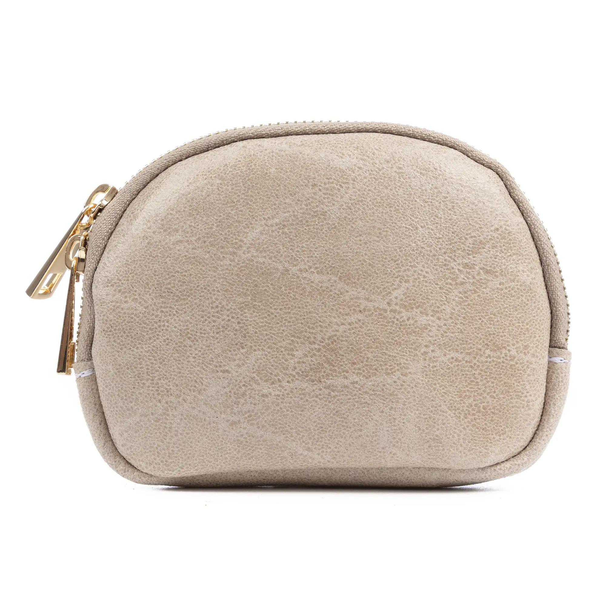 Baratili monedero portatodo mujer. Piel auténtica Gamuza acabado lavado a la piedra.