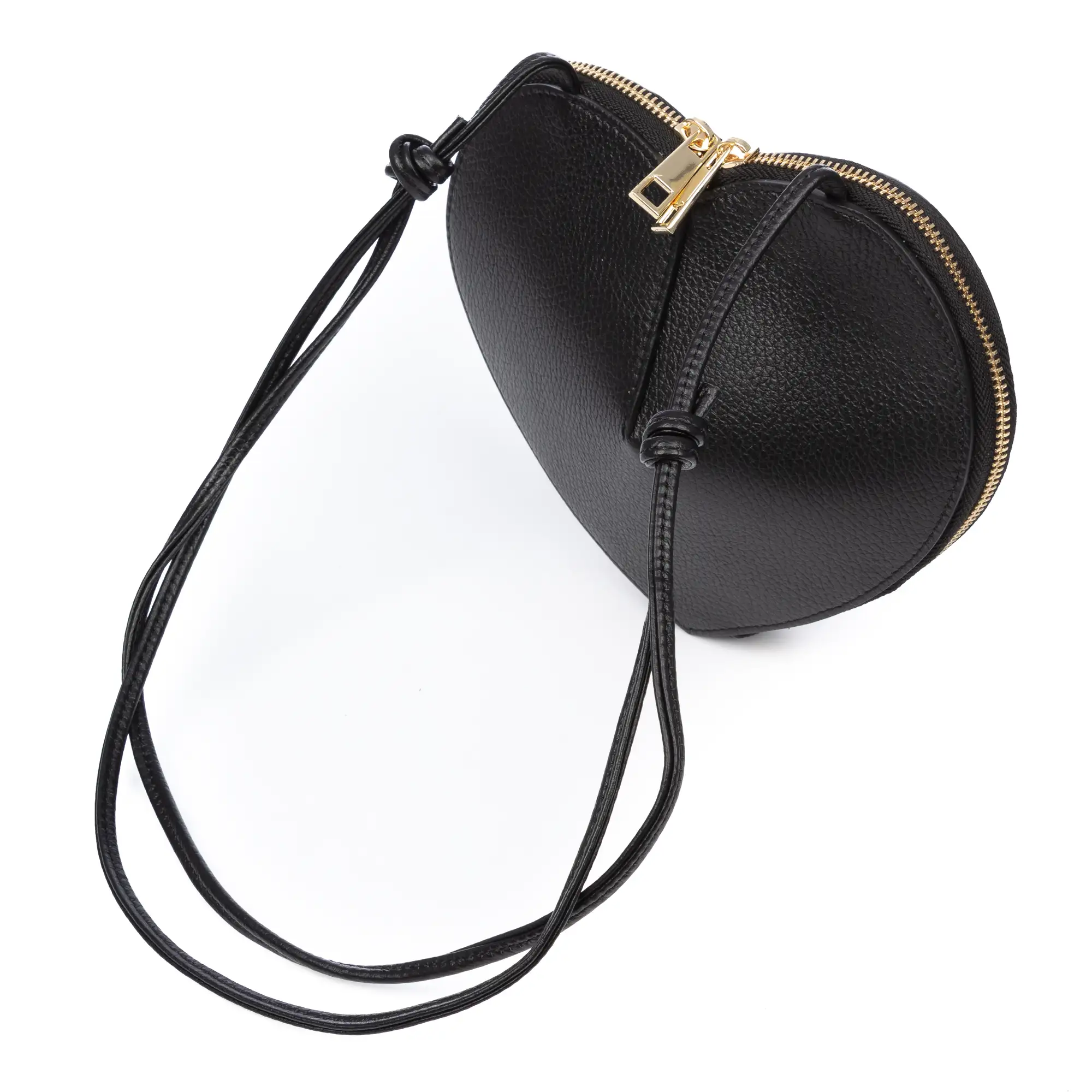 Barbaresco bolso de hombro mujer, con forma de corazón. Piel auténtica Dollaro.
