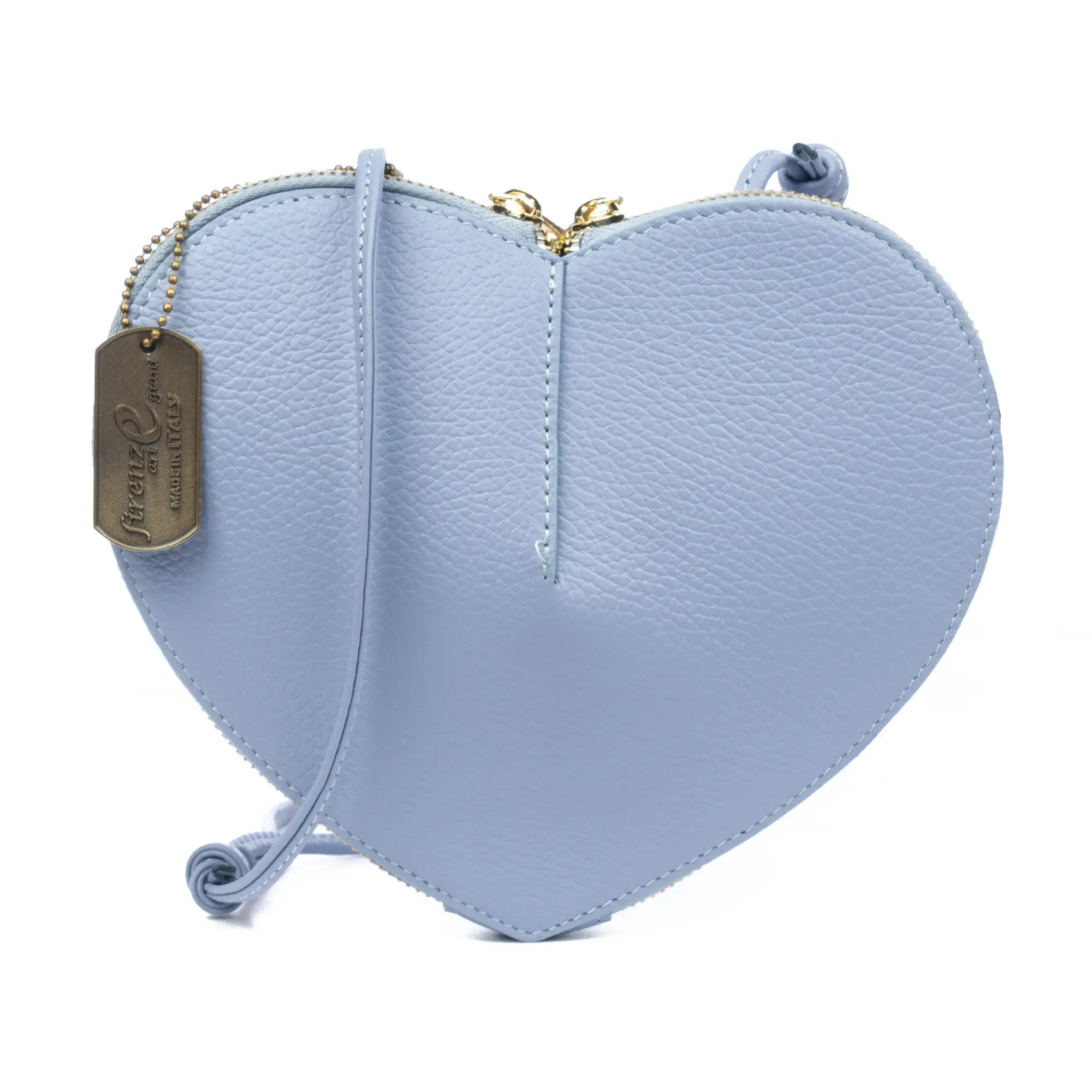 Barbaresco bolso de hombro mujer, con forma de corazón. Piel auténtica Dollaro.