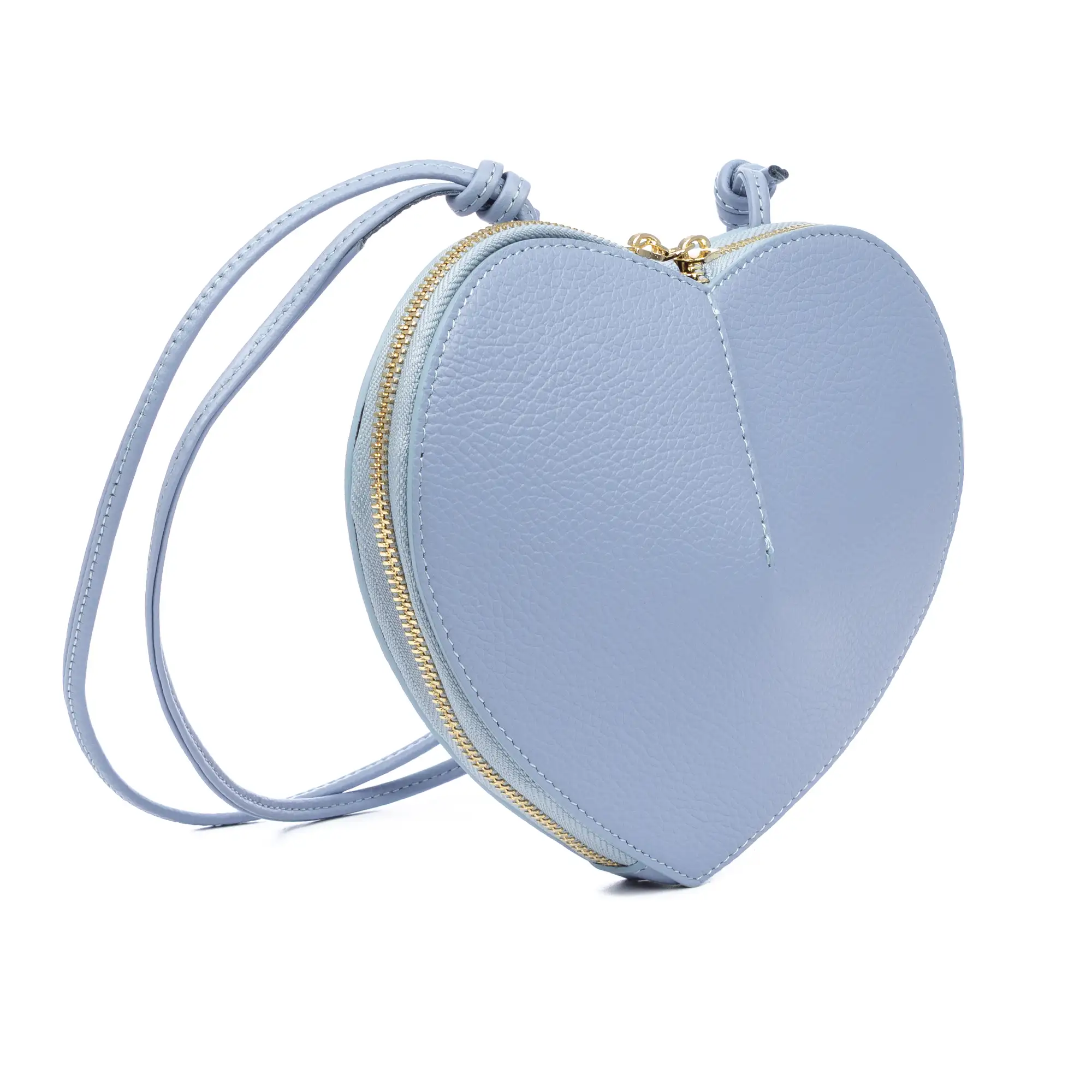 Barbaresco bolso de hombro mujer, con forma de corazón. Piel auténtica Dollaro.