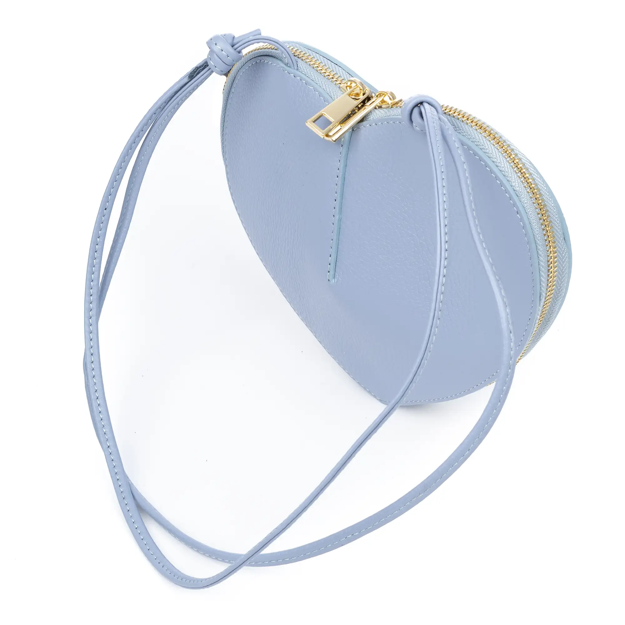 Barbaresco bolso de hombro mujer, con forma de corazón. Piel auténtica Dollaro.
