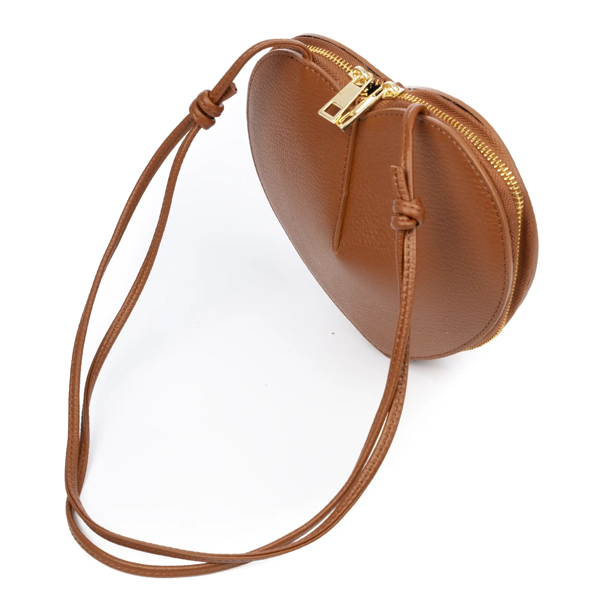 Barbaresco bolso de hombro mujer, con forma de corazón. Piel auténtica Dollaro.