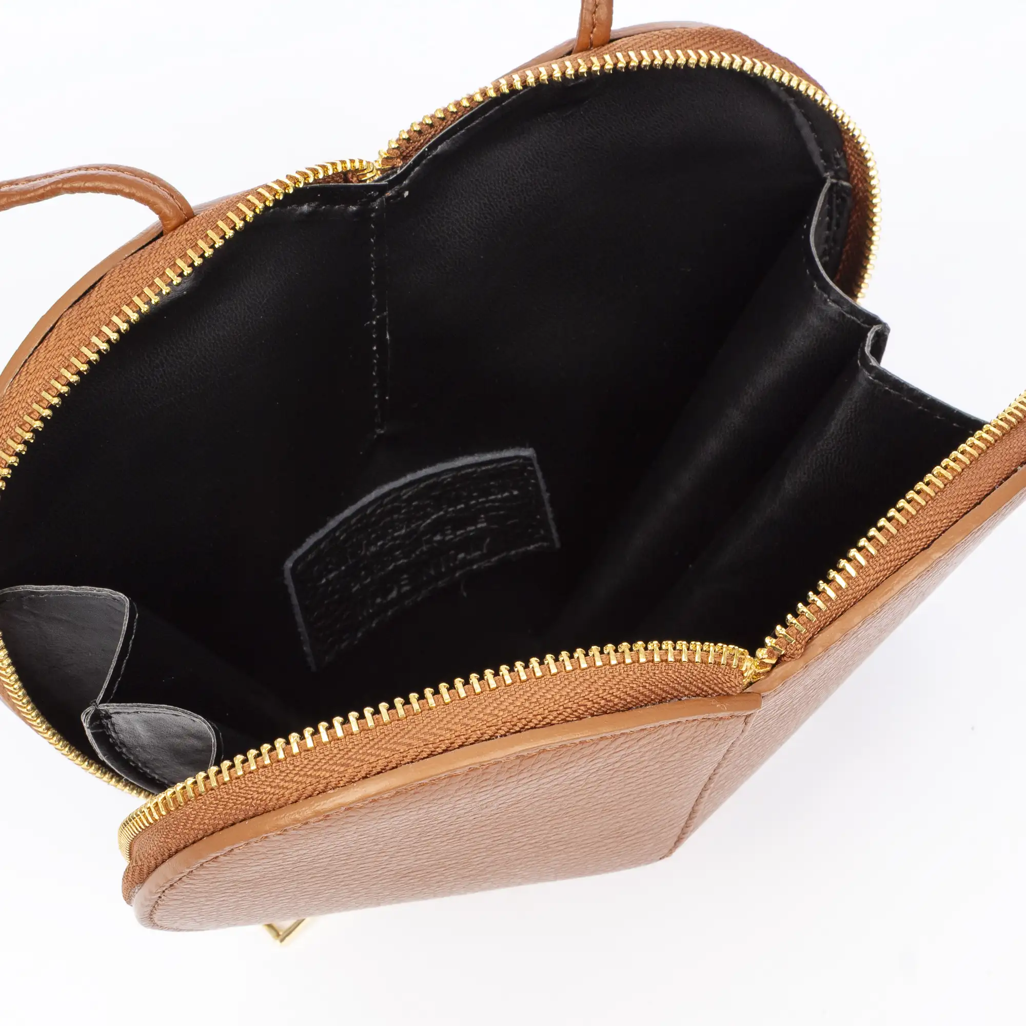 Barbaresco bolso de hombro mujer, con forma de corazón. Piel auténtica Dollaro.